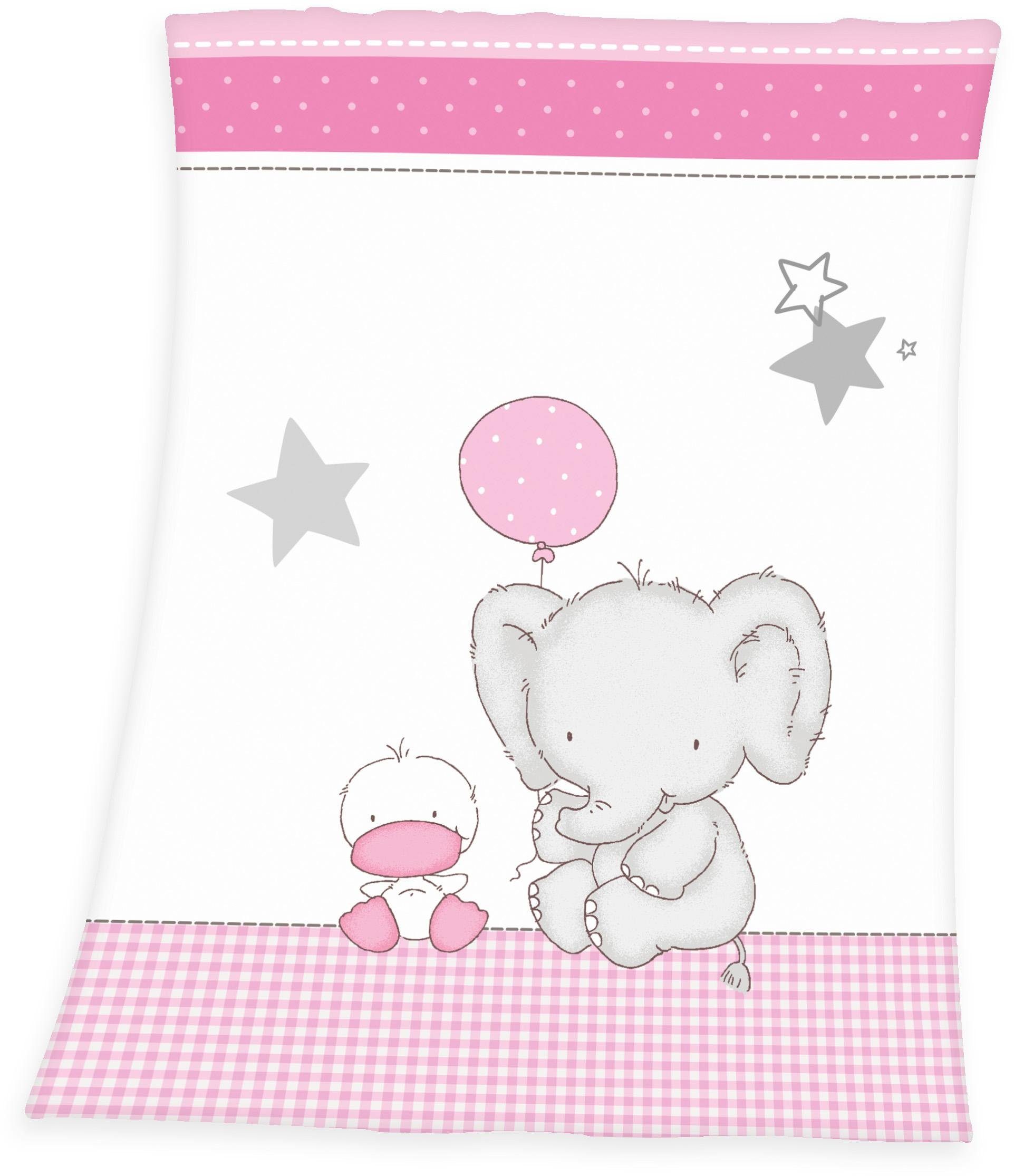 Baby Fynn & Kuscheldecke Elefant, Ente, mit Babydecke Elefant Best,