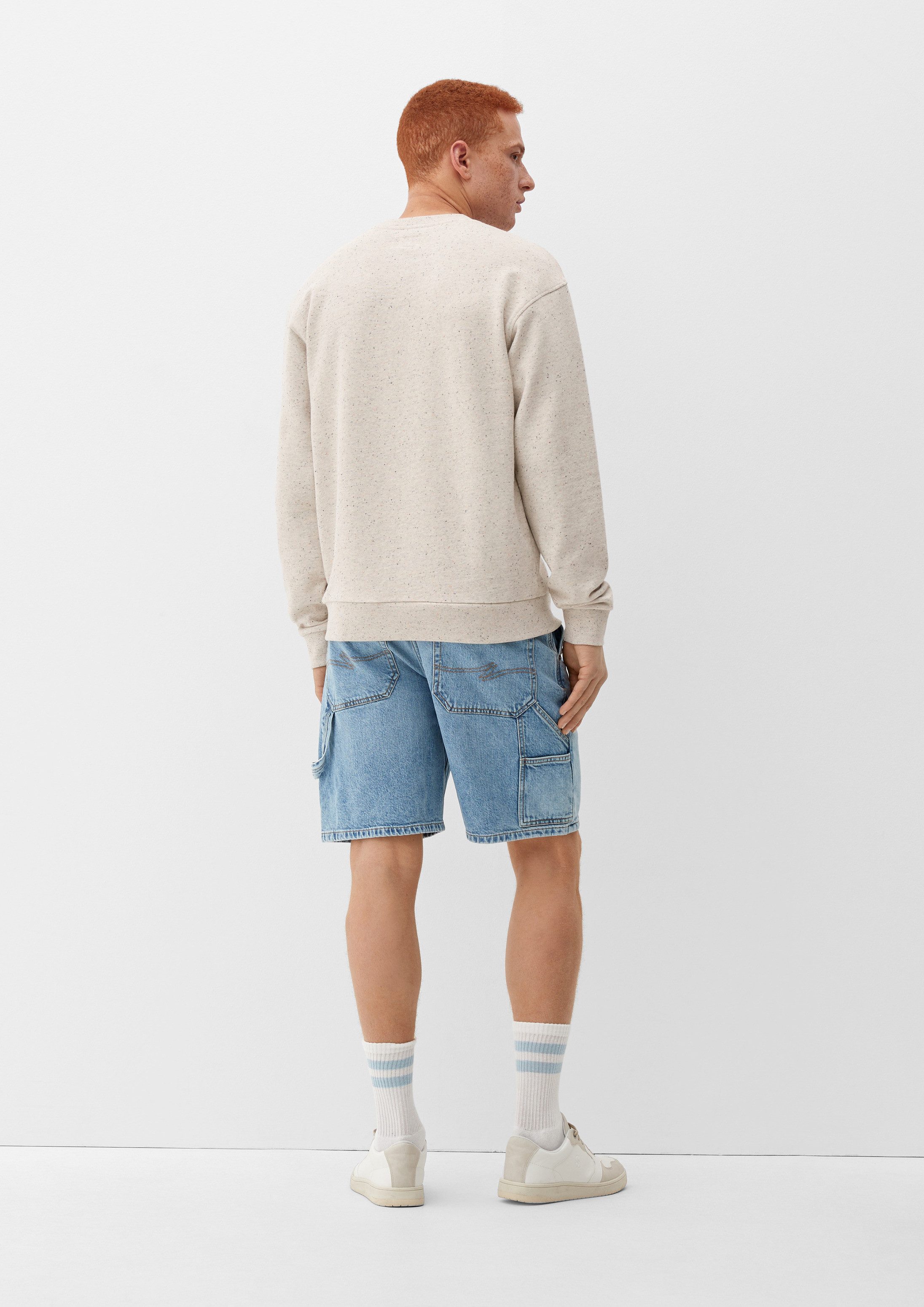 QS Sweatshirt Sweatshirt Sweatshirt mit Frontprint