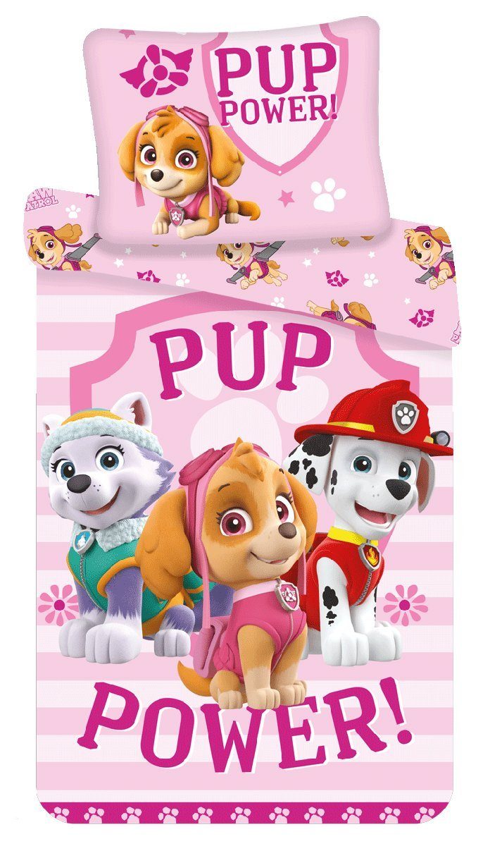 PAW PATROL Kinderbettwäsche Paw Patrol, Renforcé, 2 teilig