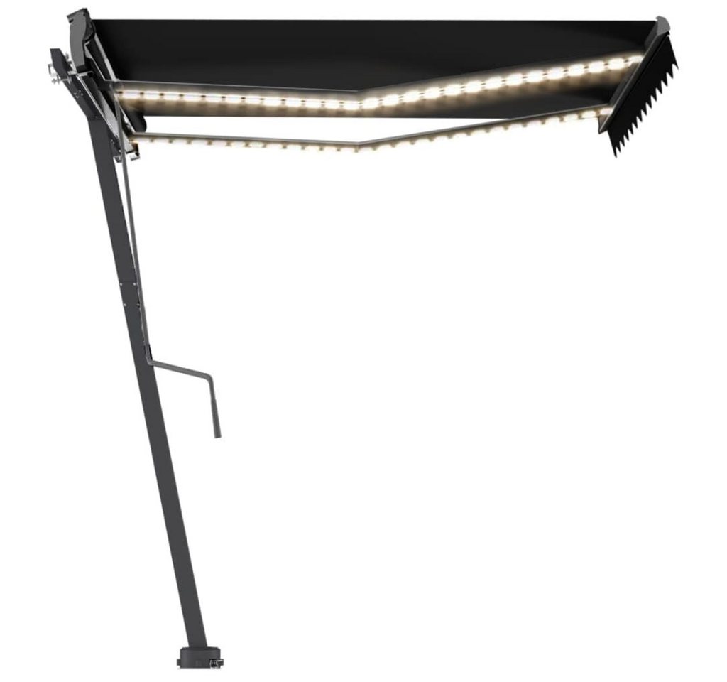 Thumbnail - vidaXL Markise Markise Manuell Einziehbar mit LED 300x250 cm Anthrazit (1-St)