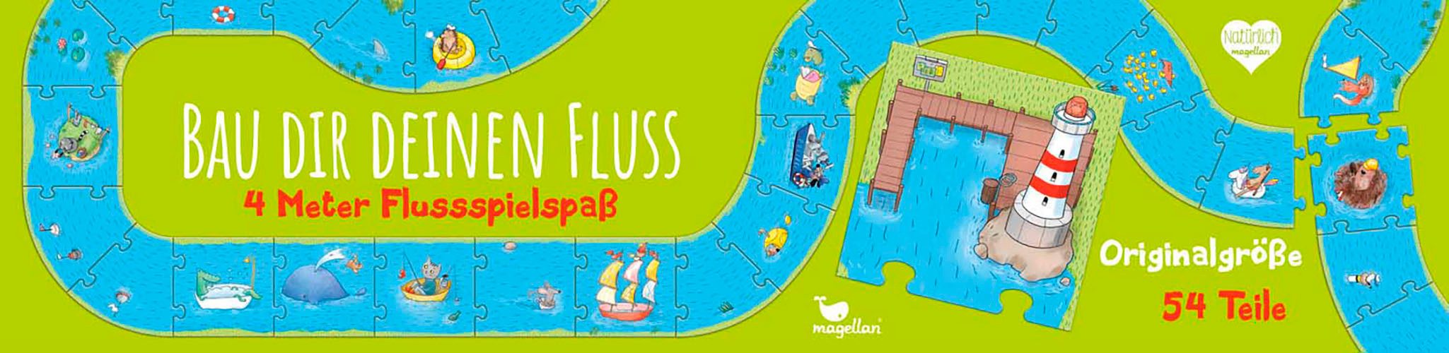 Magellan Puzzle Bau dir deinen Fluss, Puzzleteile, Made in Germany