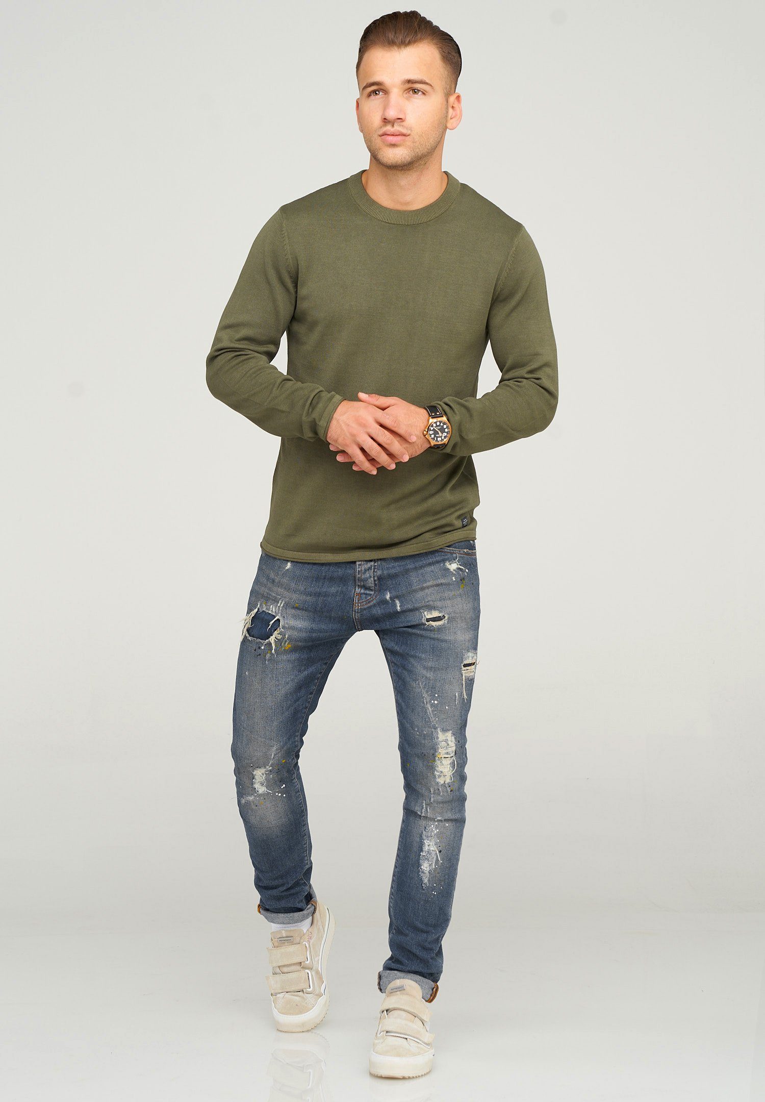 Jack & Jones Strickpullover JORLIAM KNIT CREW NECK