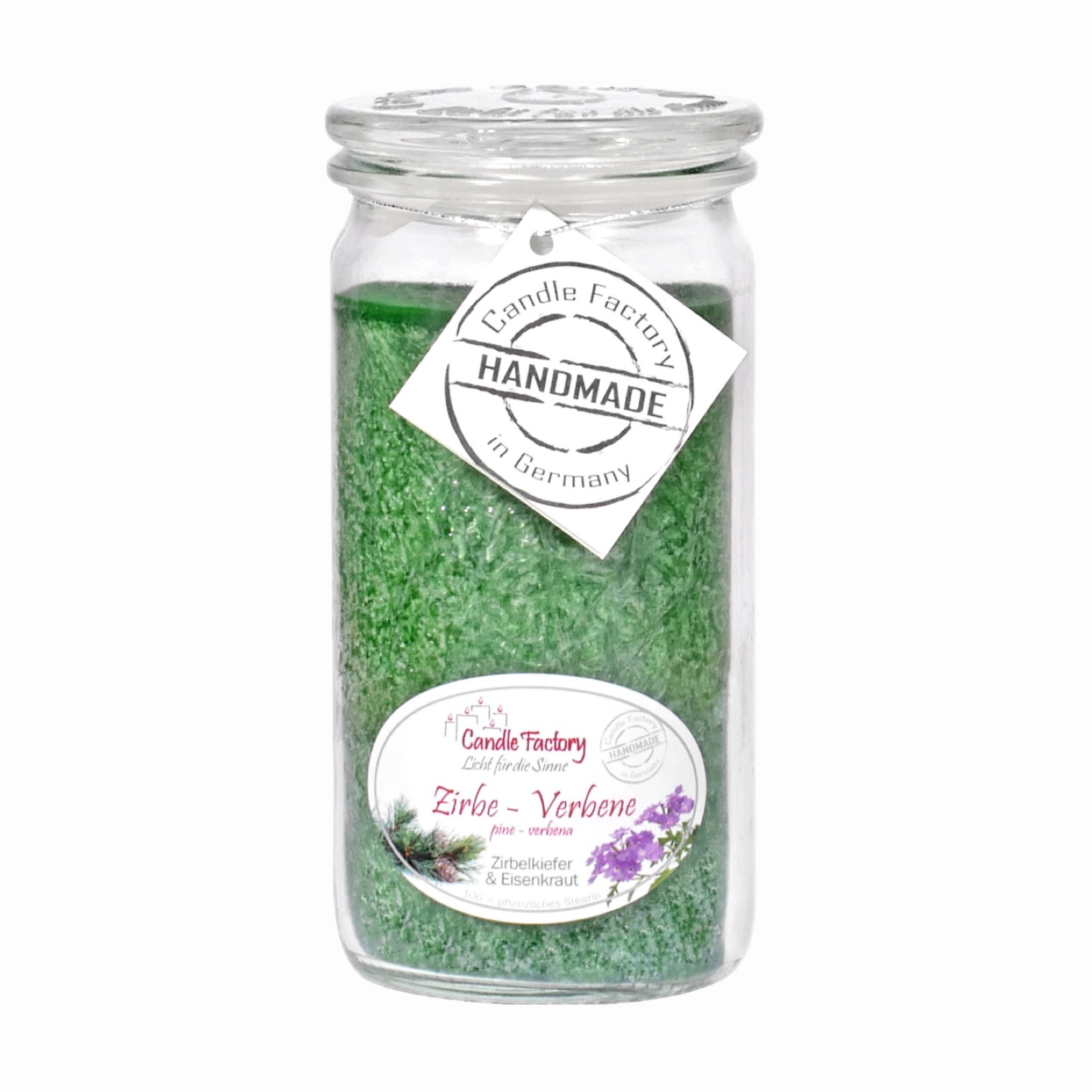 Candle Factory Duftkerze Candle Factory Mini Jumbo Zirbe - Verbene Duftkerze Dekokerze 307181
