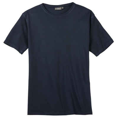 Kitaro Rundhalsshirt »Übergrößen Basic T-Shirt dunkelblau Kitaro«
