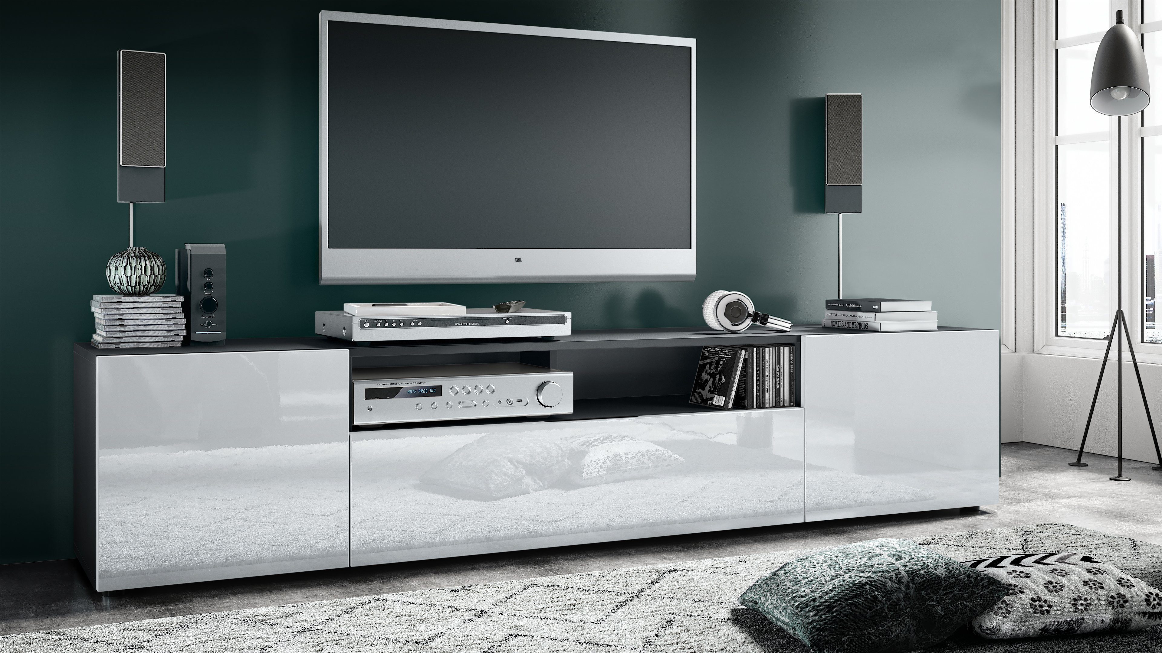 Vladon Lowboard Mogan (TV-Kommode, mit 2 günstig online kaufen