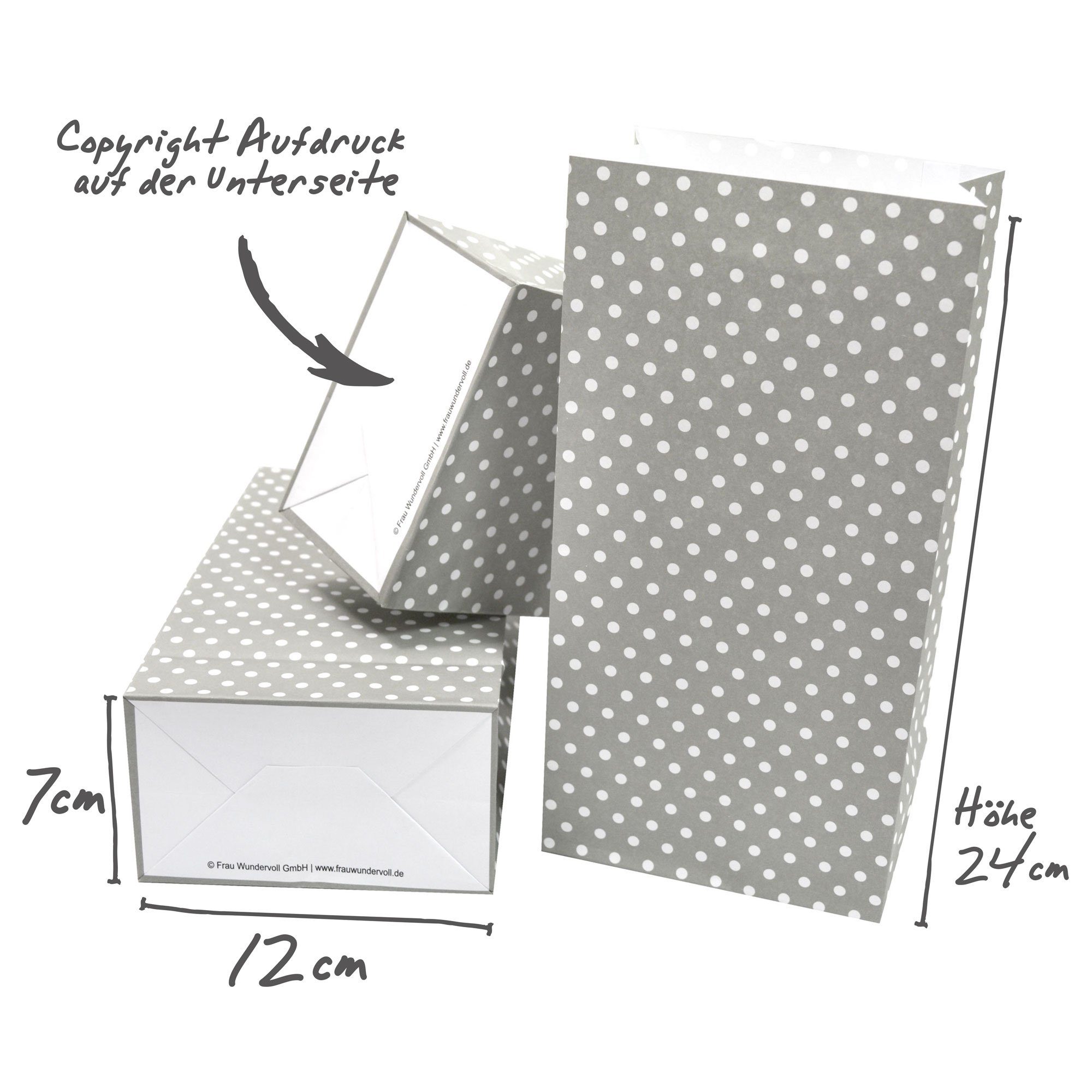100g Papier WUNDERVoll - Frau Boden Papierdekoration mit Papiertüten matt, weiß