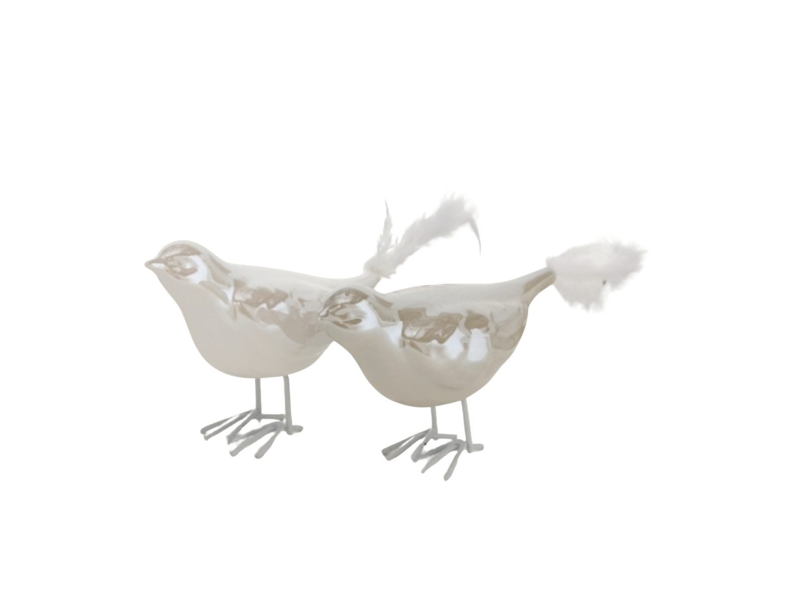 BOLTZE Dekofigur Roma Vogel sortiert silber 8 cm (1 Stück)