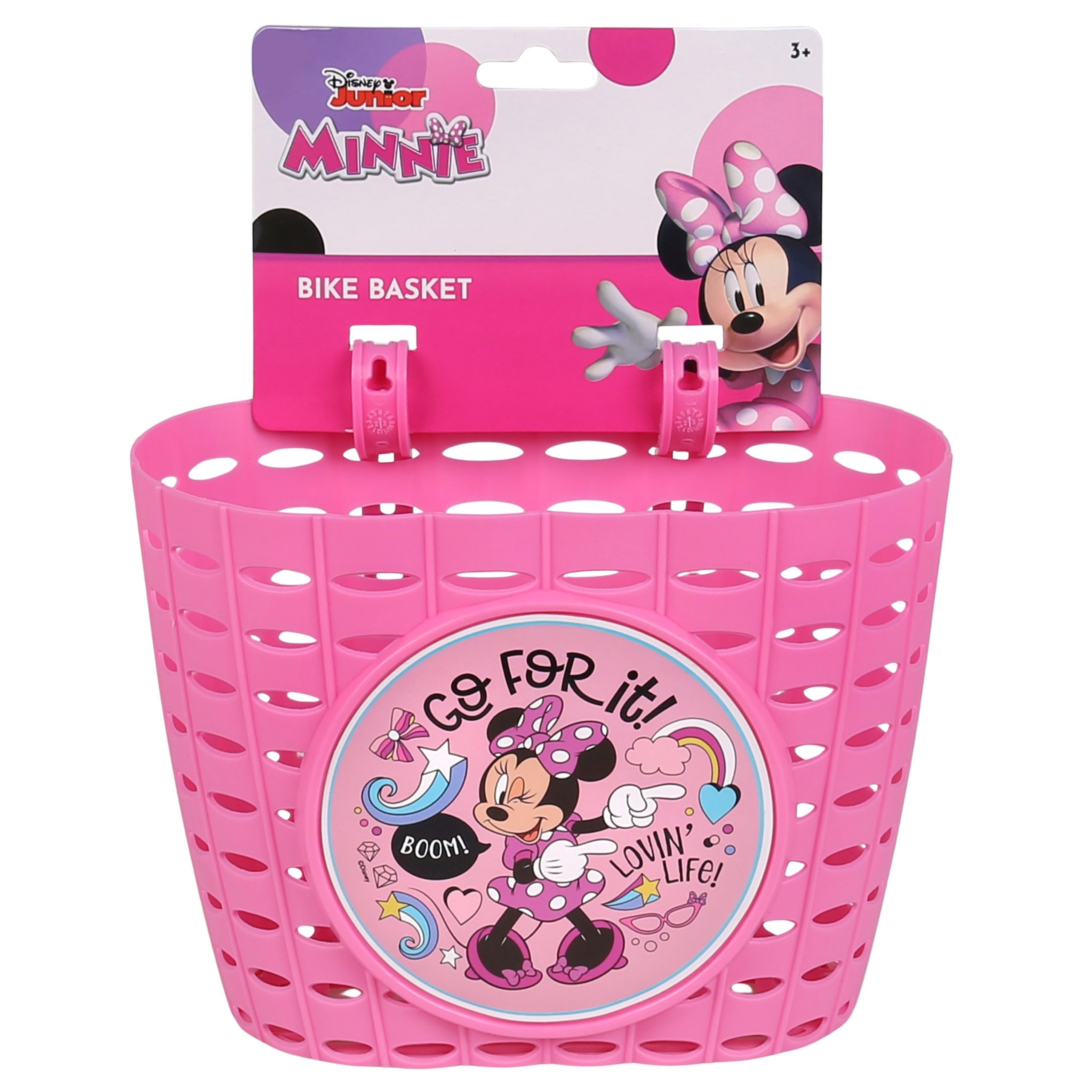 Disney Minnie Mouse Fahrradkorb DISNEY Minnie Mouse Lenkerkorb 20x15x16 cm für Fahrrad