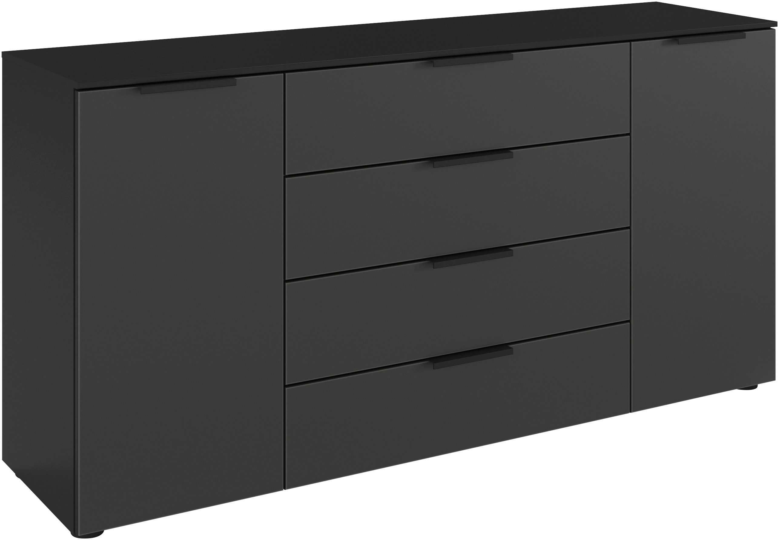 LeGer Home by Lena Gercke Kommode Kommode Sideboard Schubladenkommode SERINA eleganter Eyecatcher (inkl. SOFT-CLOSE-FUNKTION), mit 4 Schubkästen und 2 Türen sowie Metallgriffen MADE IN GERMANY