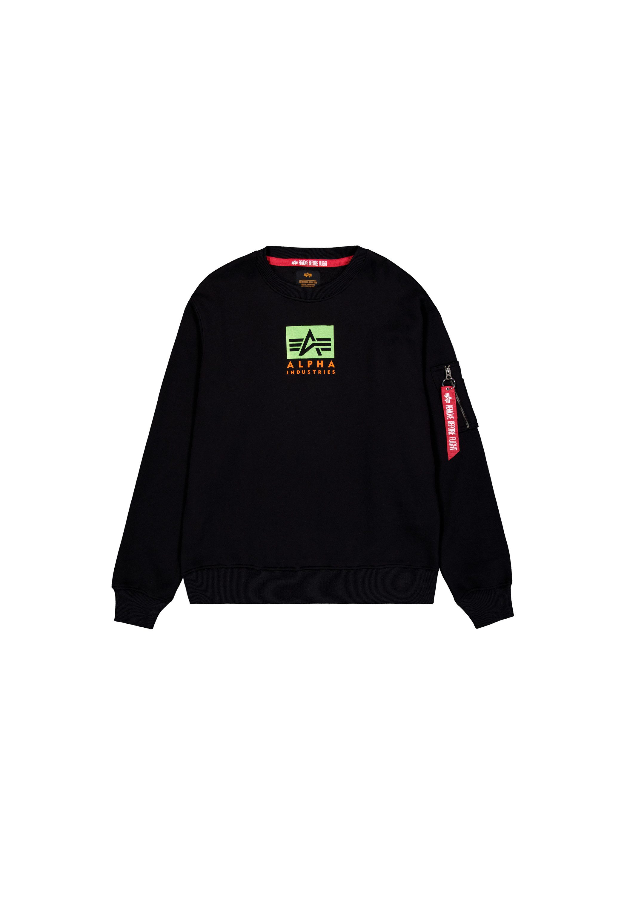 Alpha Industries Sweater Satin Logo Sweatshirt