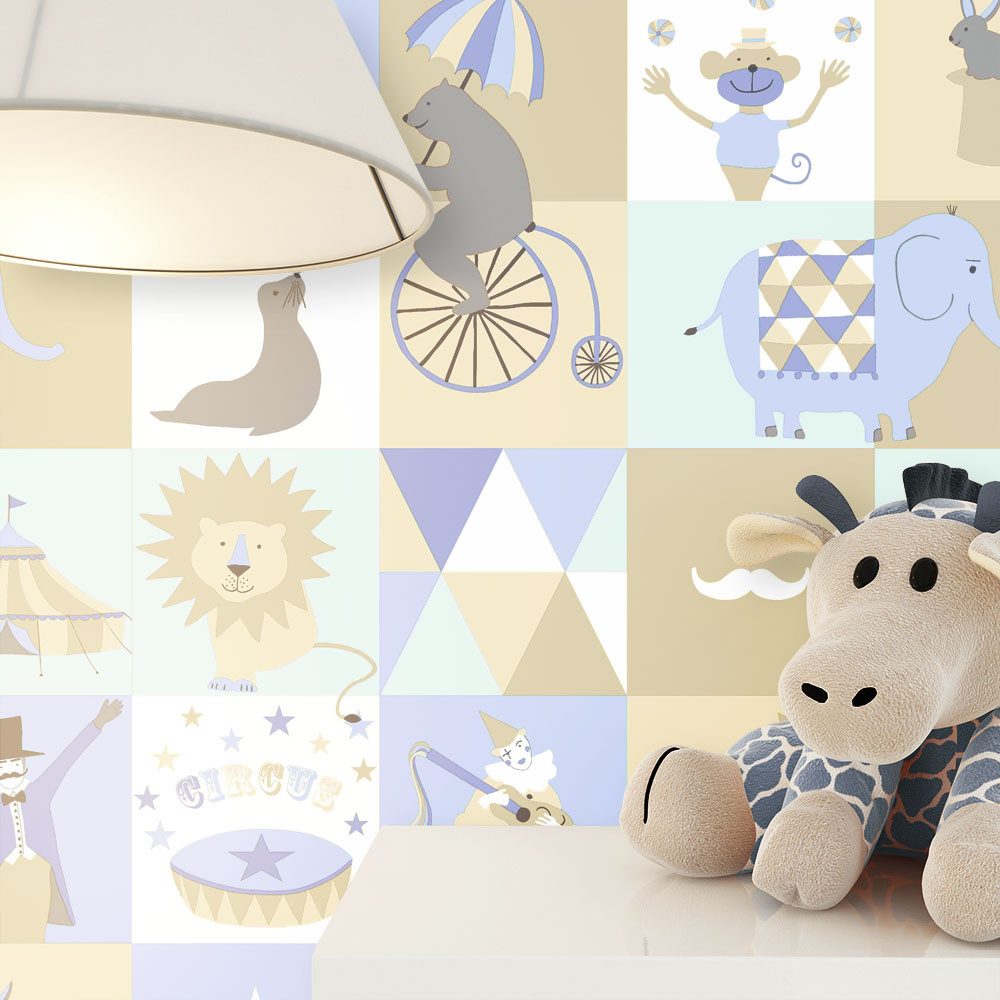 Newroom Vliestapete Muster Tapete Kinderzimmer Sterne, Babytapete