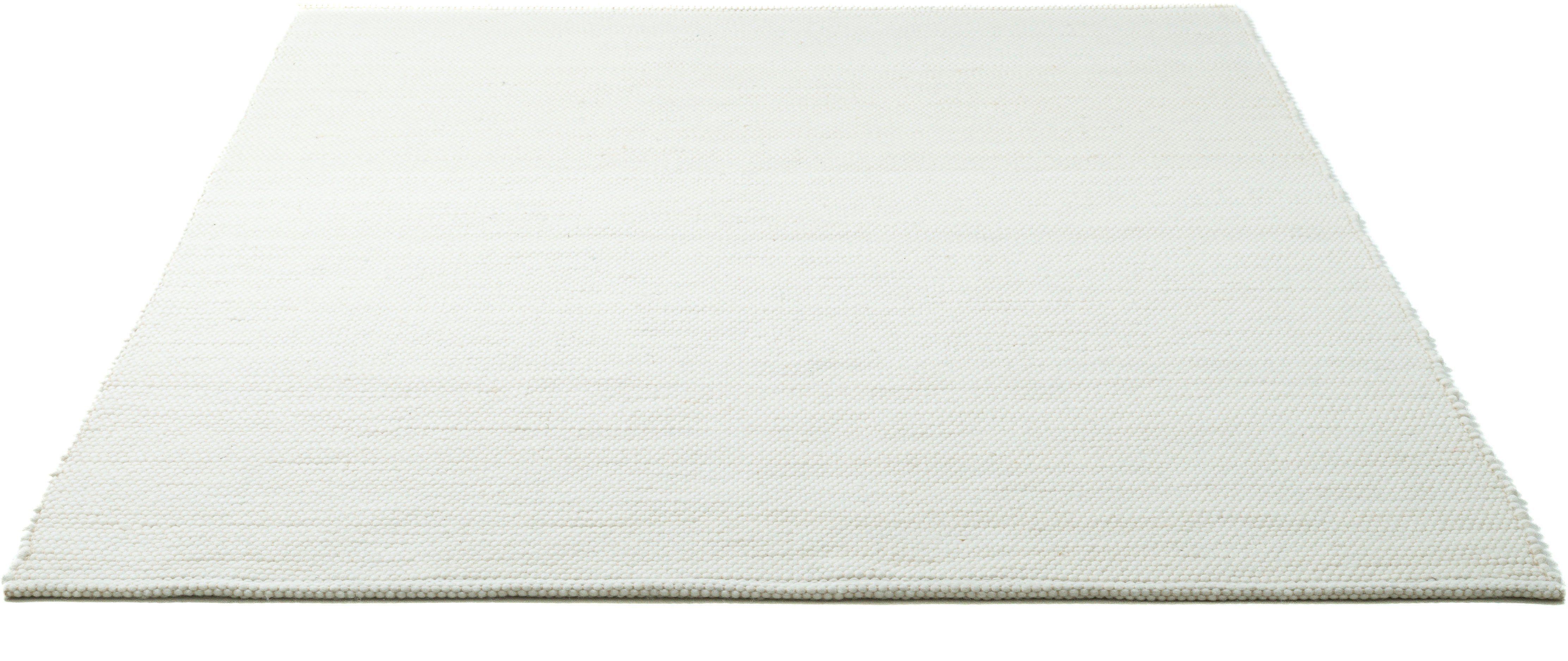 Sansibar Wollteppich Hörnum, rechteckig, Höhe: 12 mm, Handweb Teppich, meliert, reine gewalkte Wolle, handgewebt