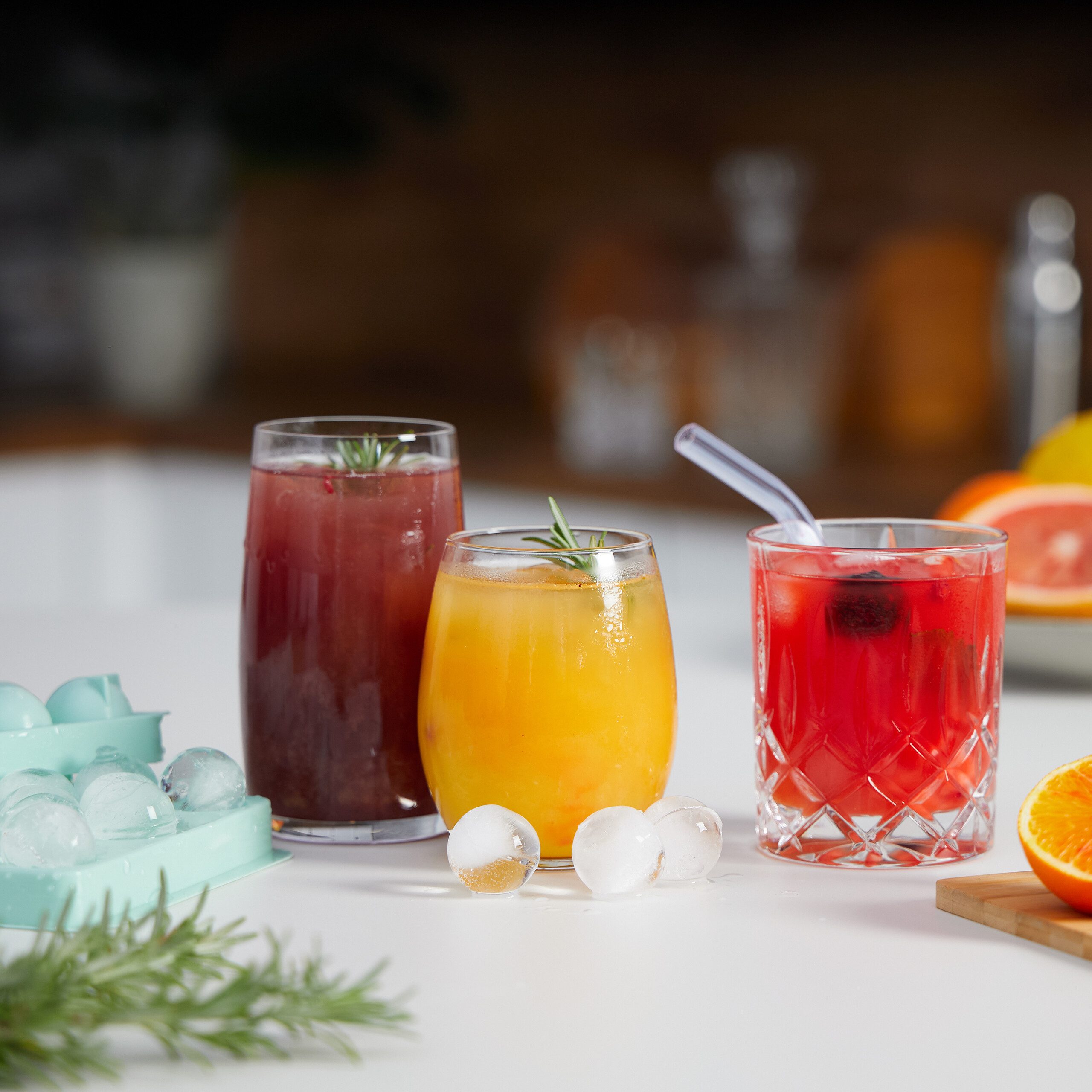 relaxdays Eisform Runde Eiswürfelform im 3er Set