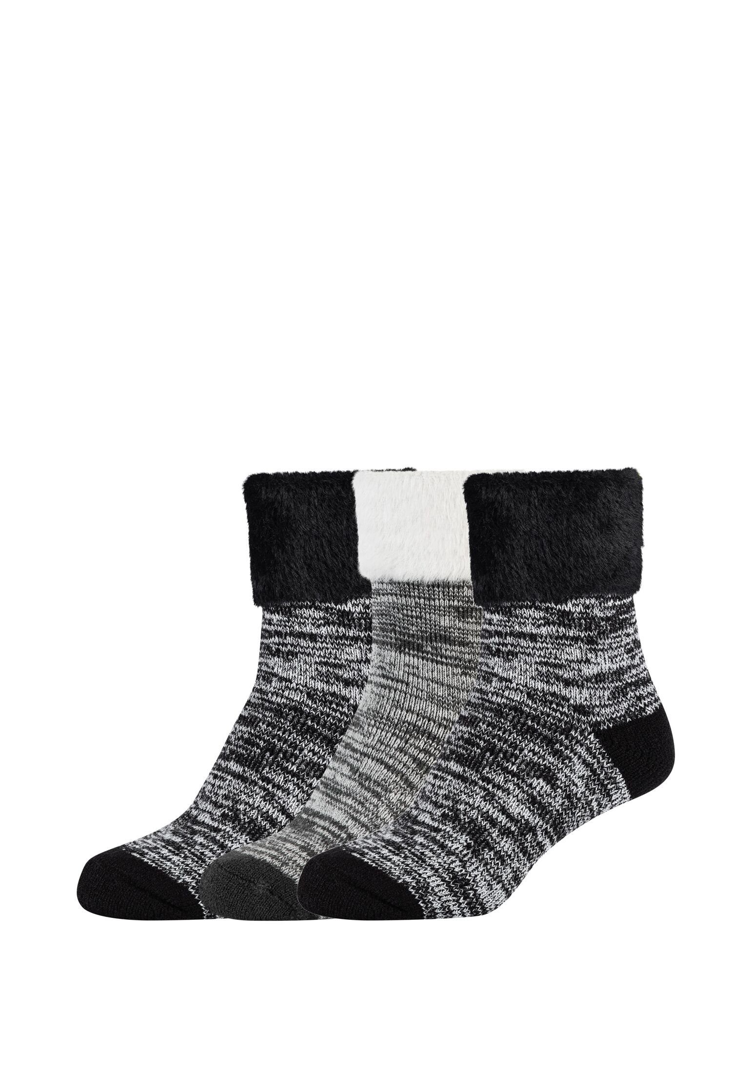 gefertigt aus Pack, Camano wärmendem, Mischgewebe softem Socken Socken 3er Angenehm