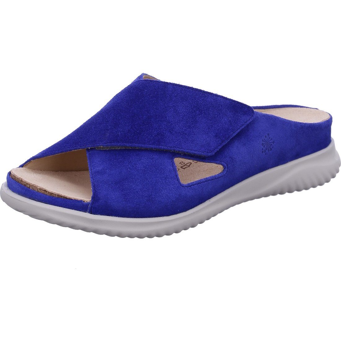 Hartjes Hartjes Schuhe, Pantolette Breeze - Velours Pantolette blau 048721