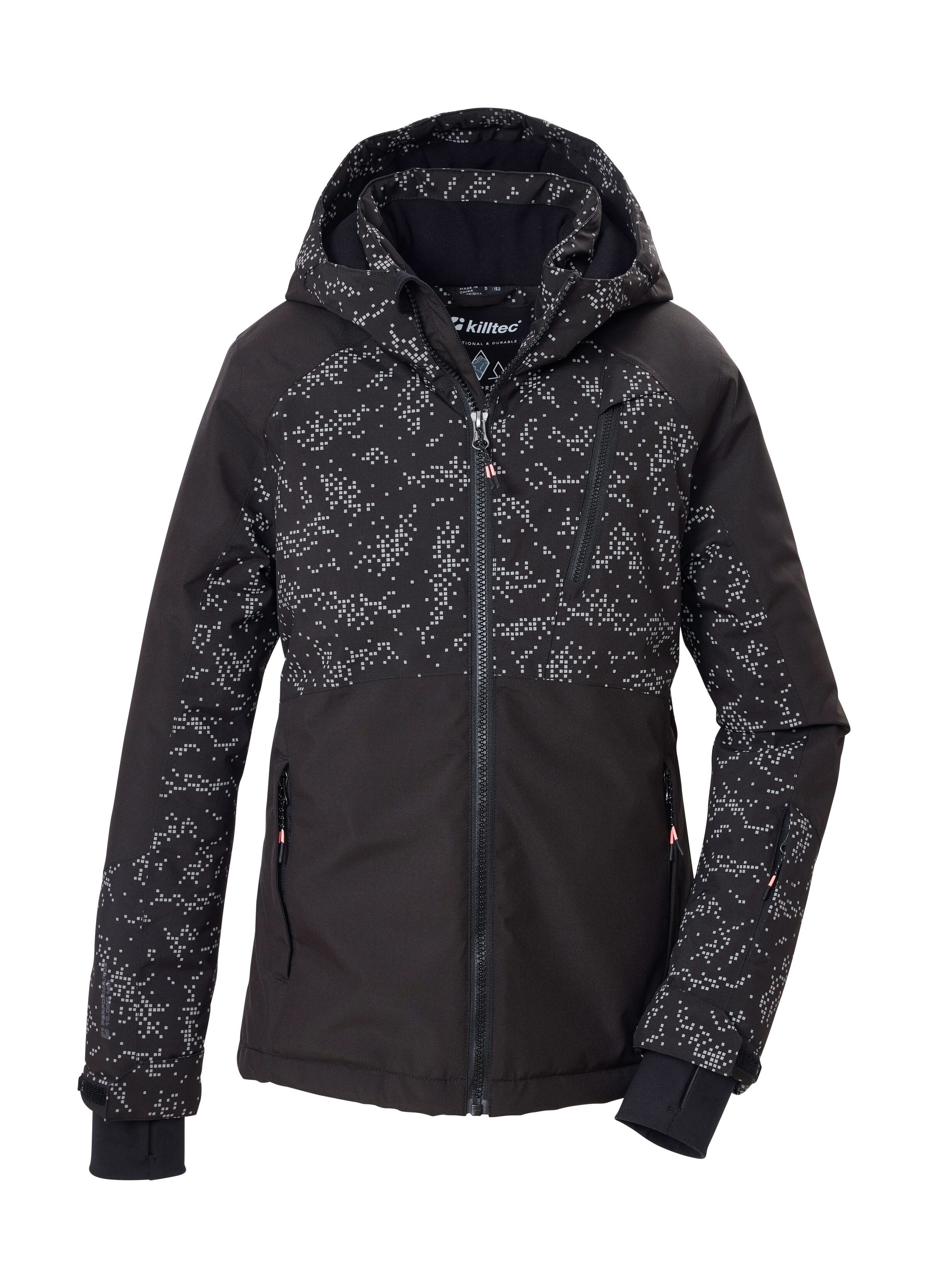 Killtec Skijacke KSW 189 GRLS SKI JCKT Wind- und wasserdicht, atmungsaktiv, grafischer All-over-Print