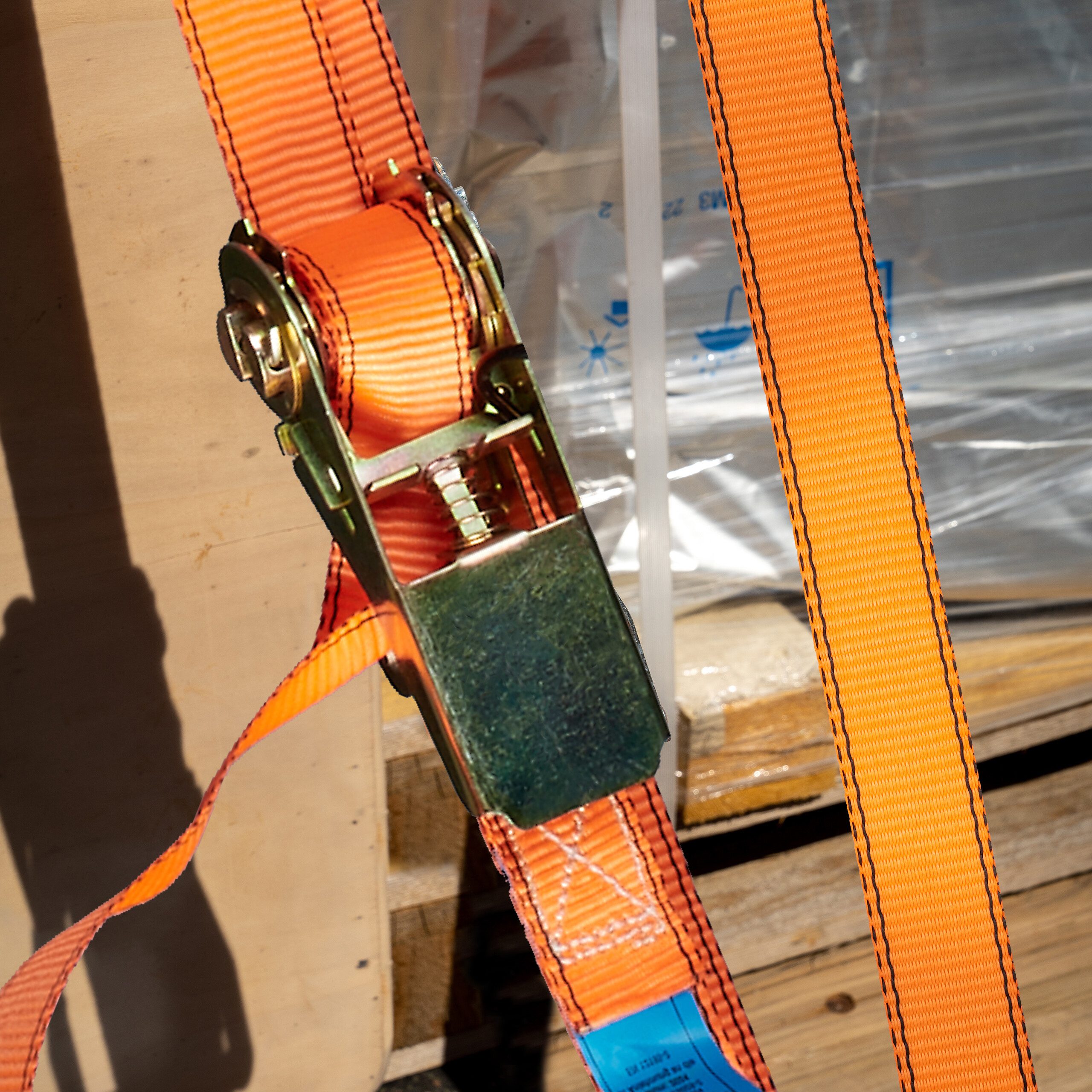 relaxdays Spanngurt Spanngurte mit Ratsche 4er Set 4 m