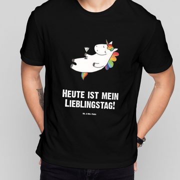 Mr. & Mrs. Panda T-Shirt Otter Seerose - Schwarz - Geschenk, Schlafshirt, Jubiläum, Party, Fis (1-tlg)