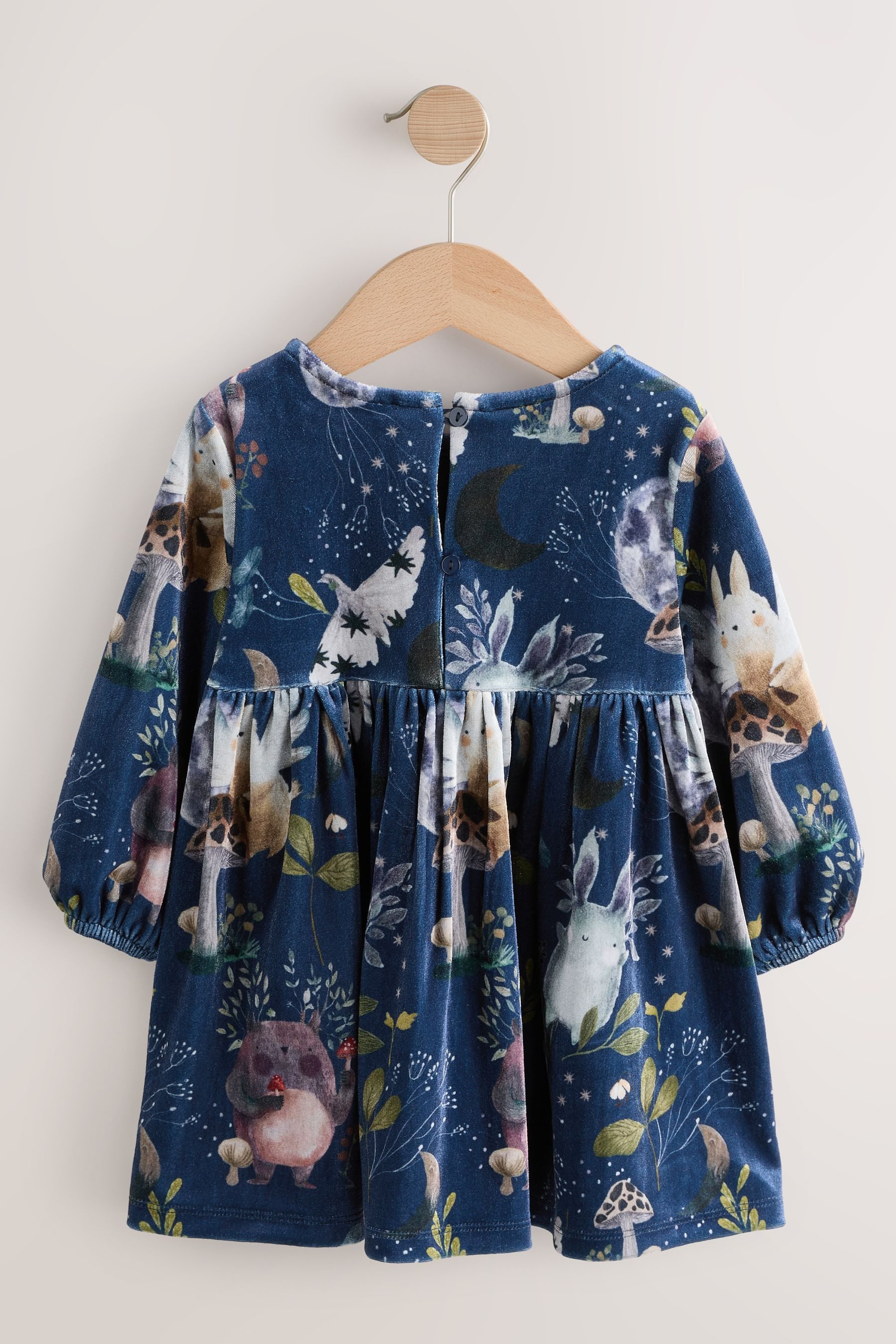 Next Samtkleid Samtkleid mit Print (1-tlg)
