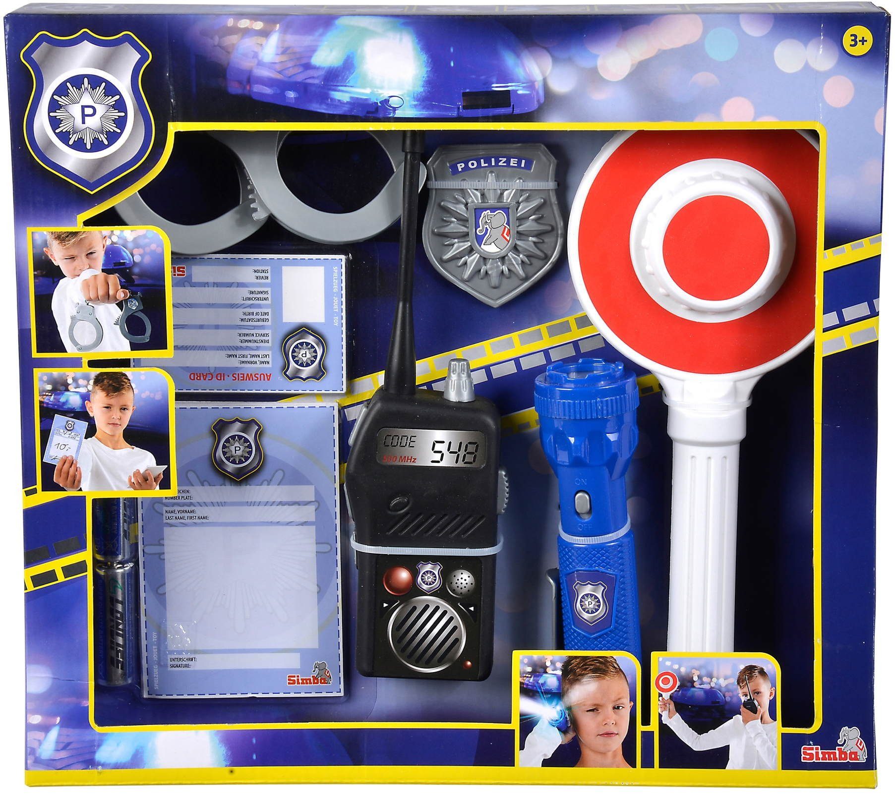 SIMBA Spielzeug-Polizei Spielzeug Polizei Verkehrspolizei Einsatzset 7 Teil günstig online kaufen