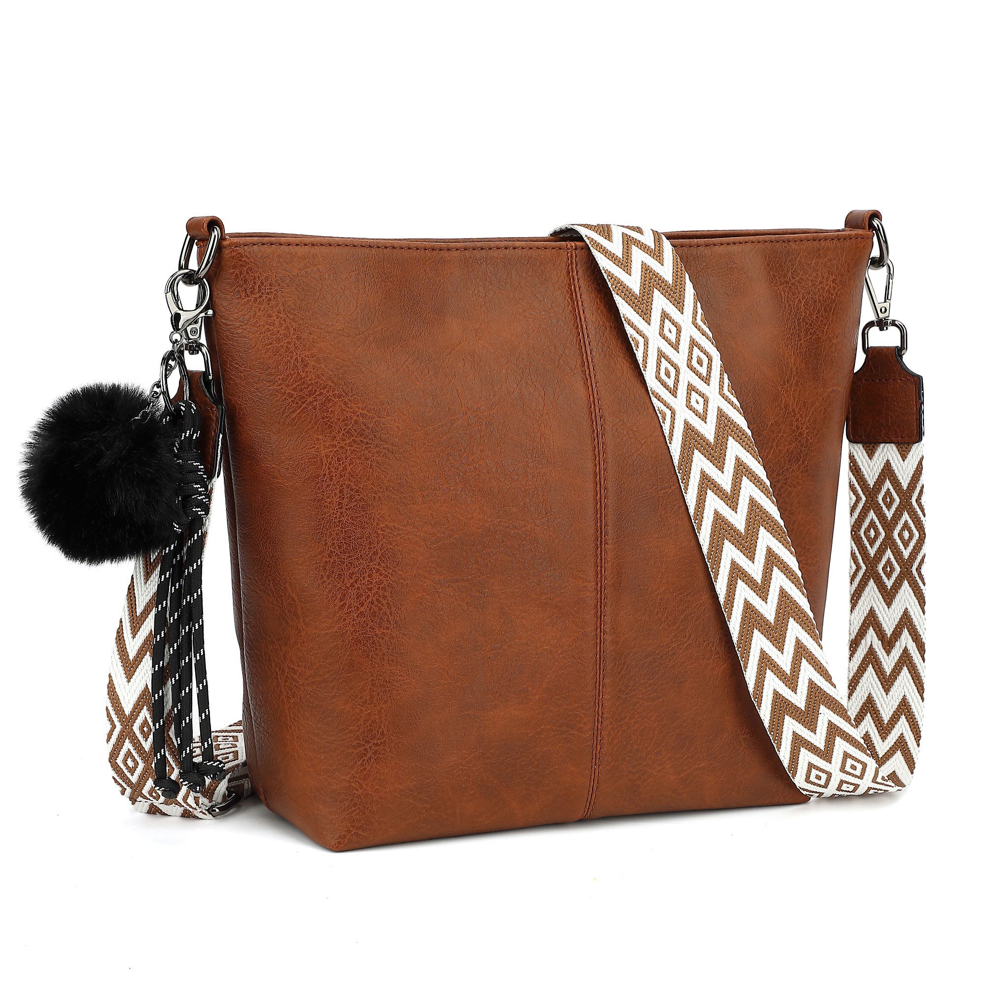 TAN.TOMI Schultertasche Damen Crossbody Bag Henkeltasche Mittel Umhängetasche, Mit Verstellbar Abnehmbar Für Pendeln Reise Campus Sport