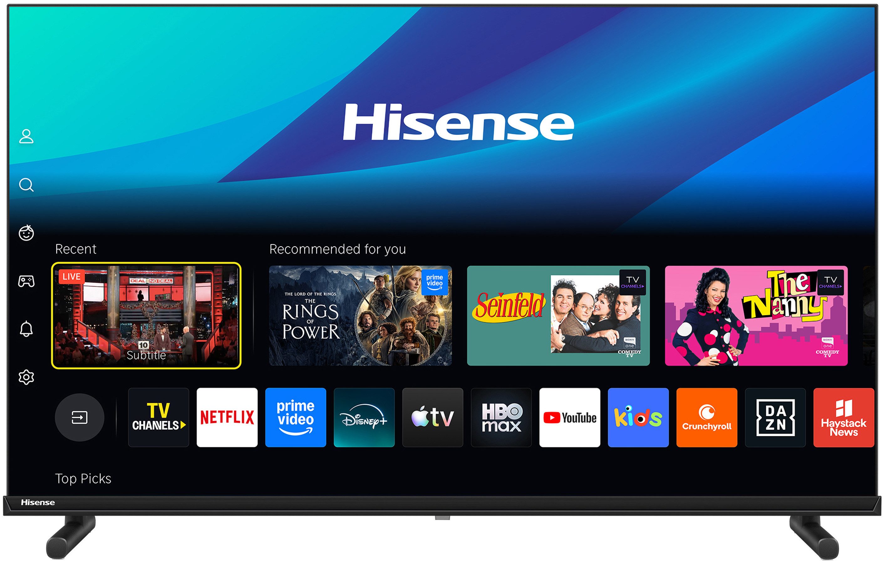 Hisense 32A5DS QLED-Fernseher (80 cm/32 Zoll, Full HD, Smart-TV)