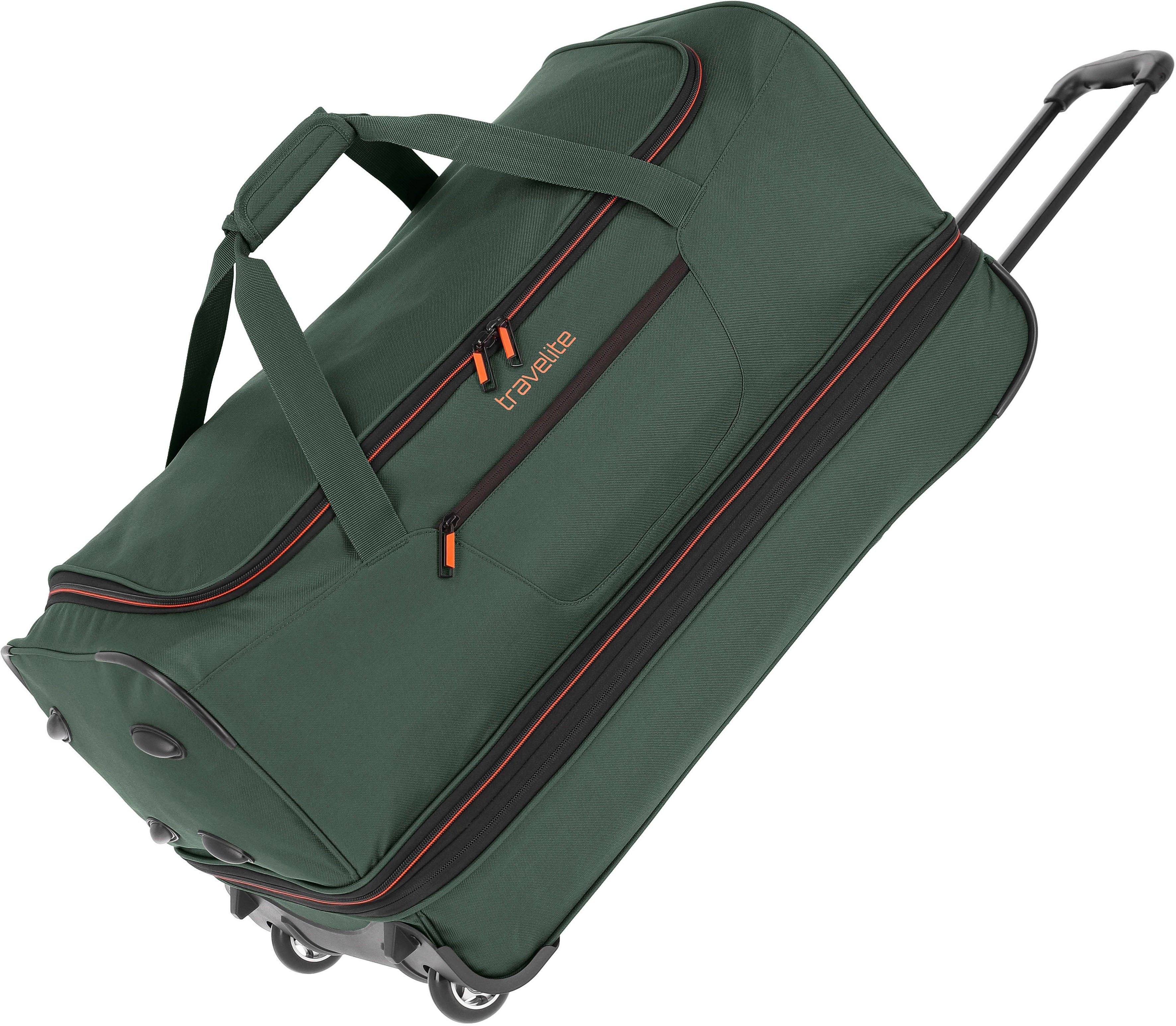 travelite cm, dunkelgrün, 70 Reisetasche Basics, Rollen mit