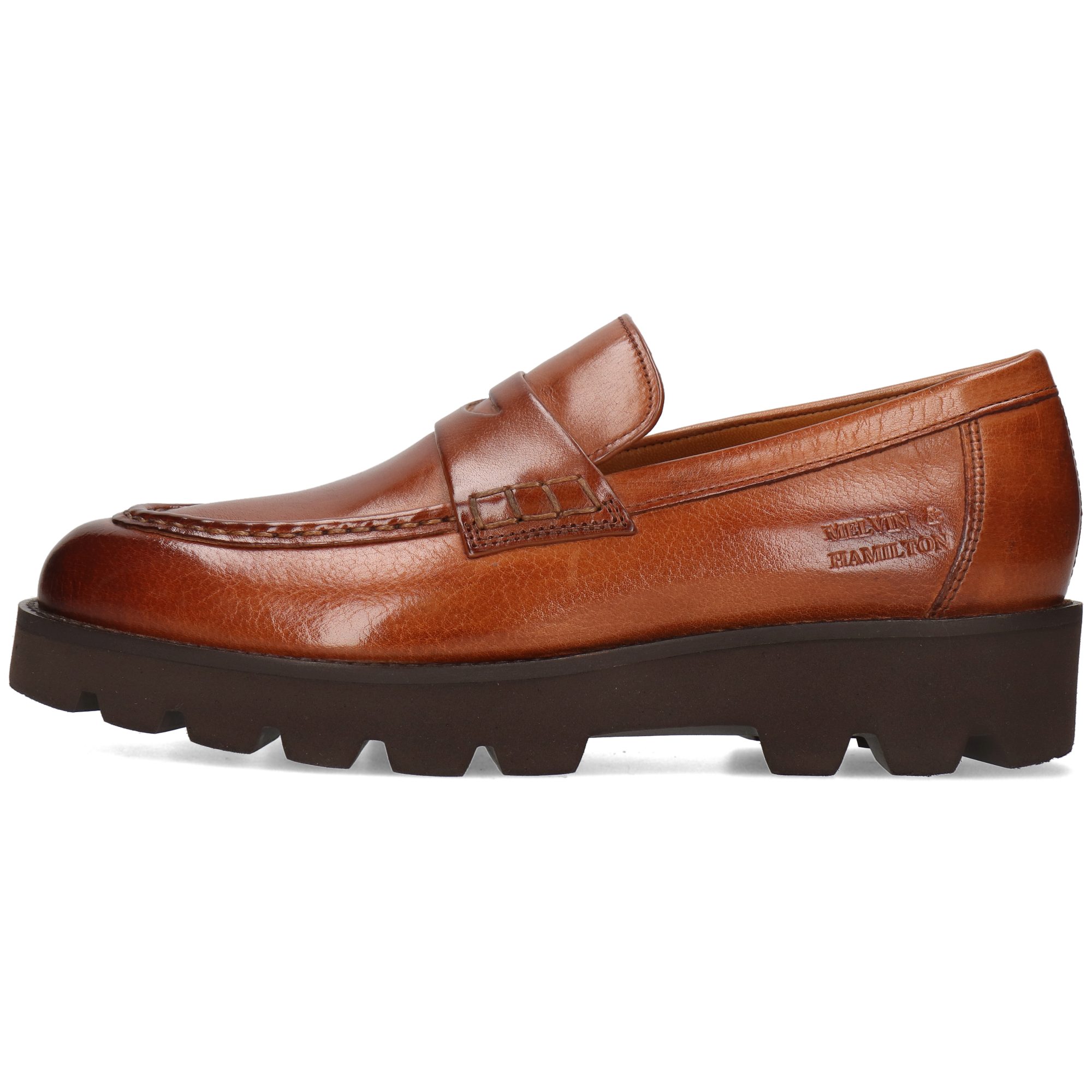 Melvin & Hamilton Jade 6 Leder-Loafers für Damen Loafer Plateausohlen, Echtes Leder, Vegetabile Gerbung