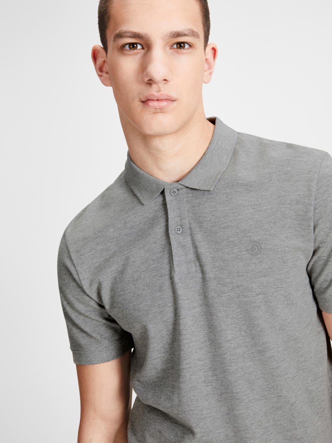 Jack & Jones Poloshirt Mix5 3er Pack) / (WH/GR/NA) figurbetont Basic geschnitten (3-tlg., slimfit