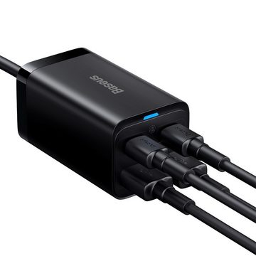 Baseus 65 Watt PD GaN3 Schnellladegerät mit 4-Port-Ladestation USB-Ladegerät (für MacBook Pro/Air, iPhone 13/12 und mehr)