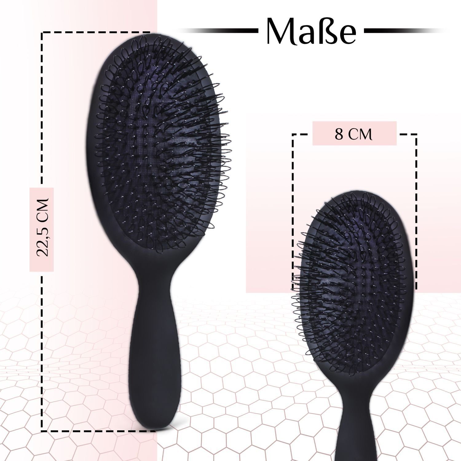 hair2heart Haarentwirrbürste Extensions Bürste für Haarverlängerungen mit Loops | Haarbürsten