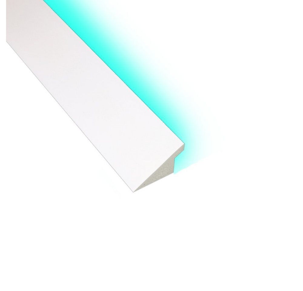Thumbnail - BaukastenStore Abschlussleiste 17m LED Leisten Stuckleisten Zierprofil Sockelleisten Deckenleisten, INO-10 - 3.7x6.0cm