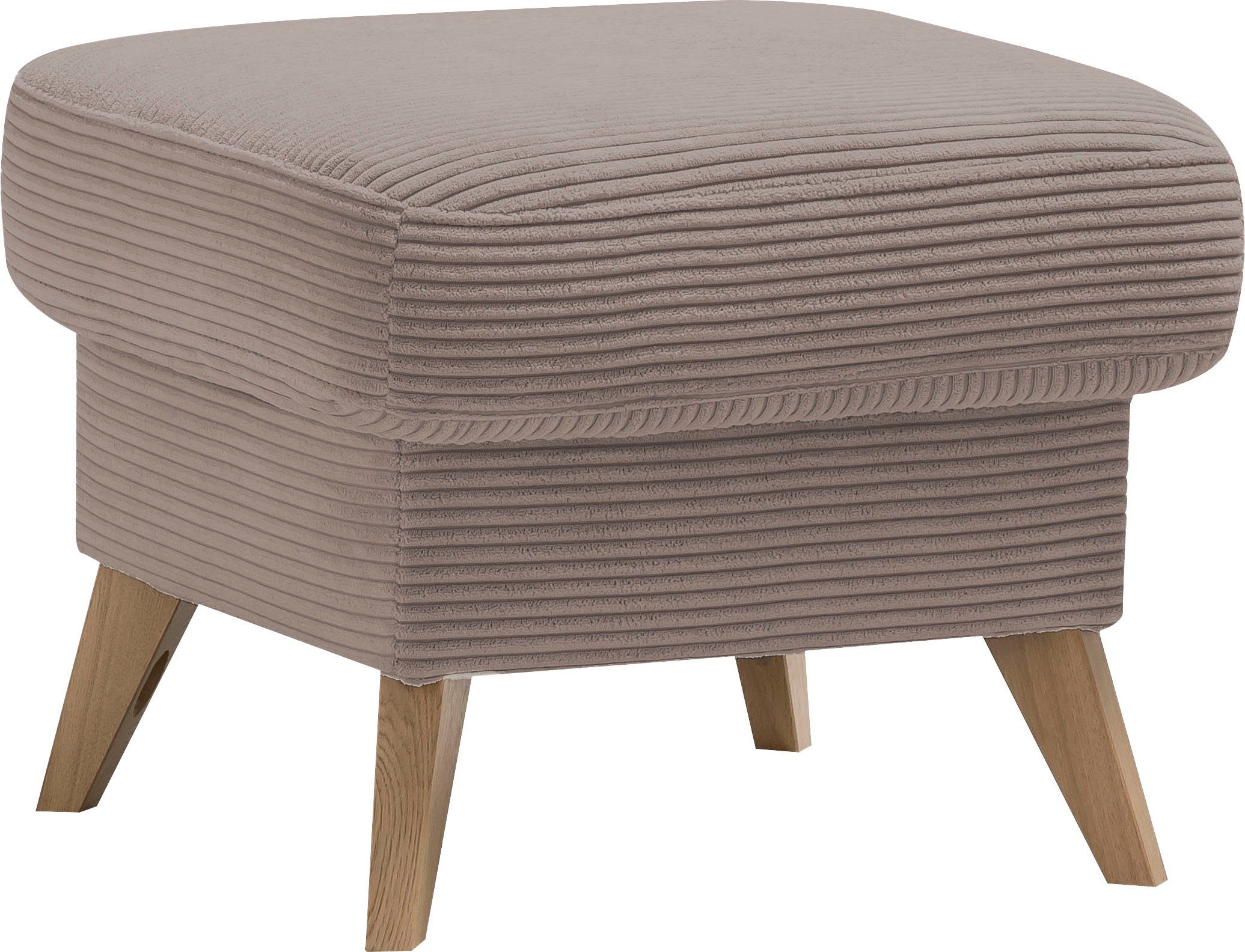 exxpo - sofa fashion Hocker Samso, kompakte und bequeme Sitzgelegenheit in aktuellem Cord Bezug