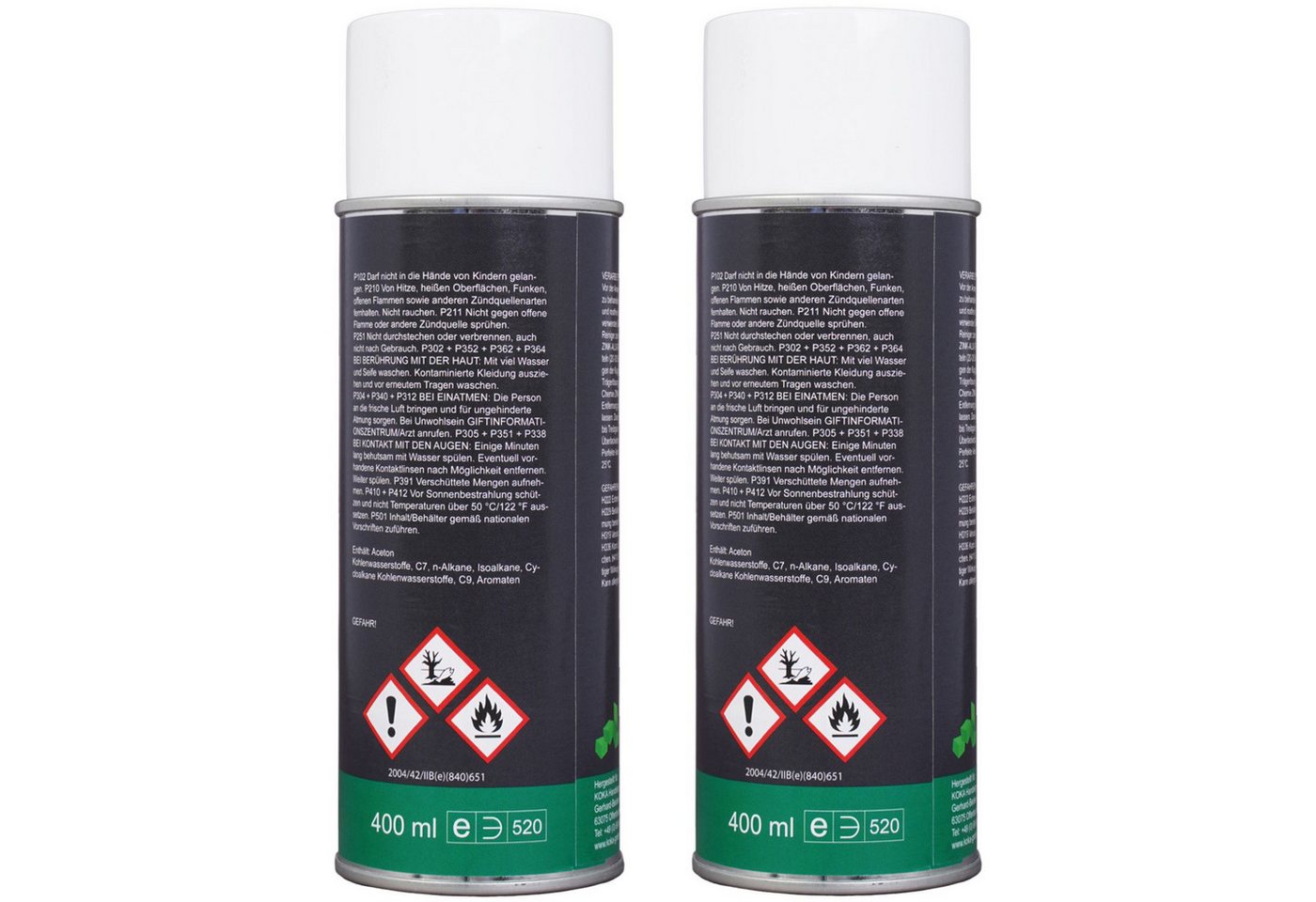 Thumbnail - KOKA Sprühlack-Grundierung 2x Zinkspray Zink Alu Spray Hell Silber Matt, 2x 400ml, 1-tlg., 2x 400ml, Rostschutz Korrosio...