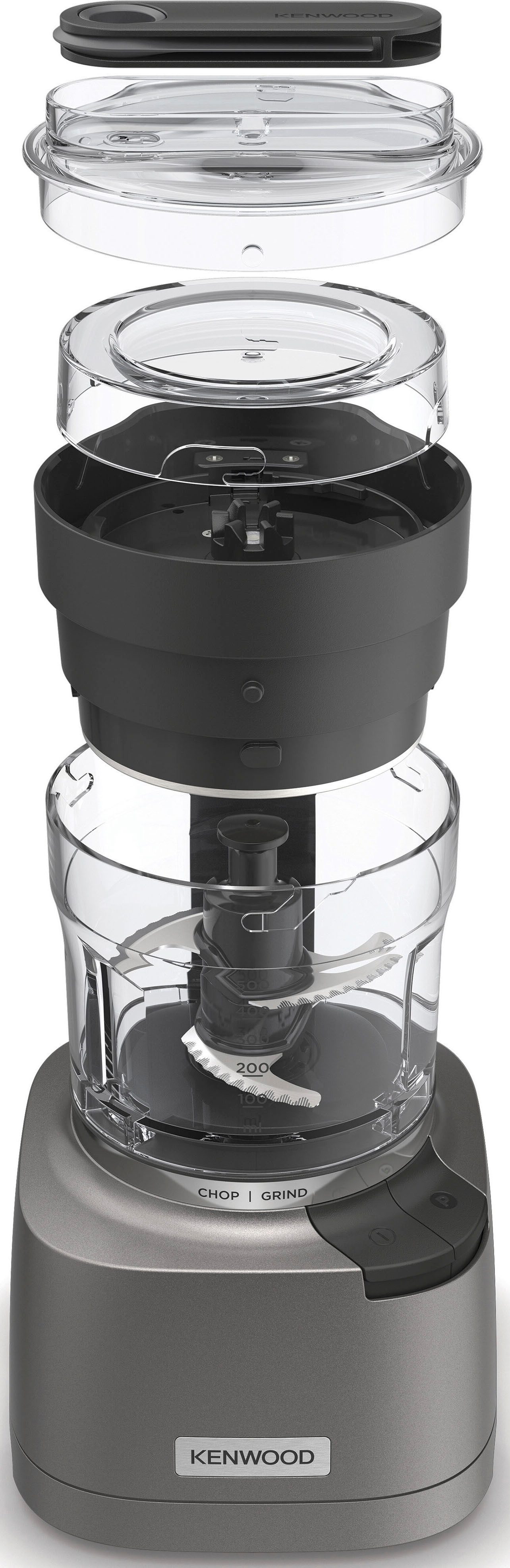 KENWOOD Zerkleinerer DuoPrep 2-in-1 CHP80.000SI, 800 W, silber