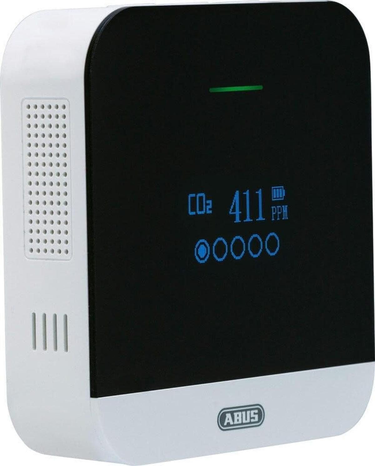 ABUS Raumthermometer ABUS CO2-Melder CO2WM110 AirSecure Messgerät f. Luftqualität m. Alarm