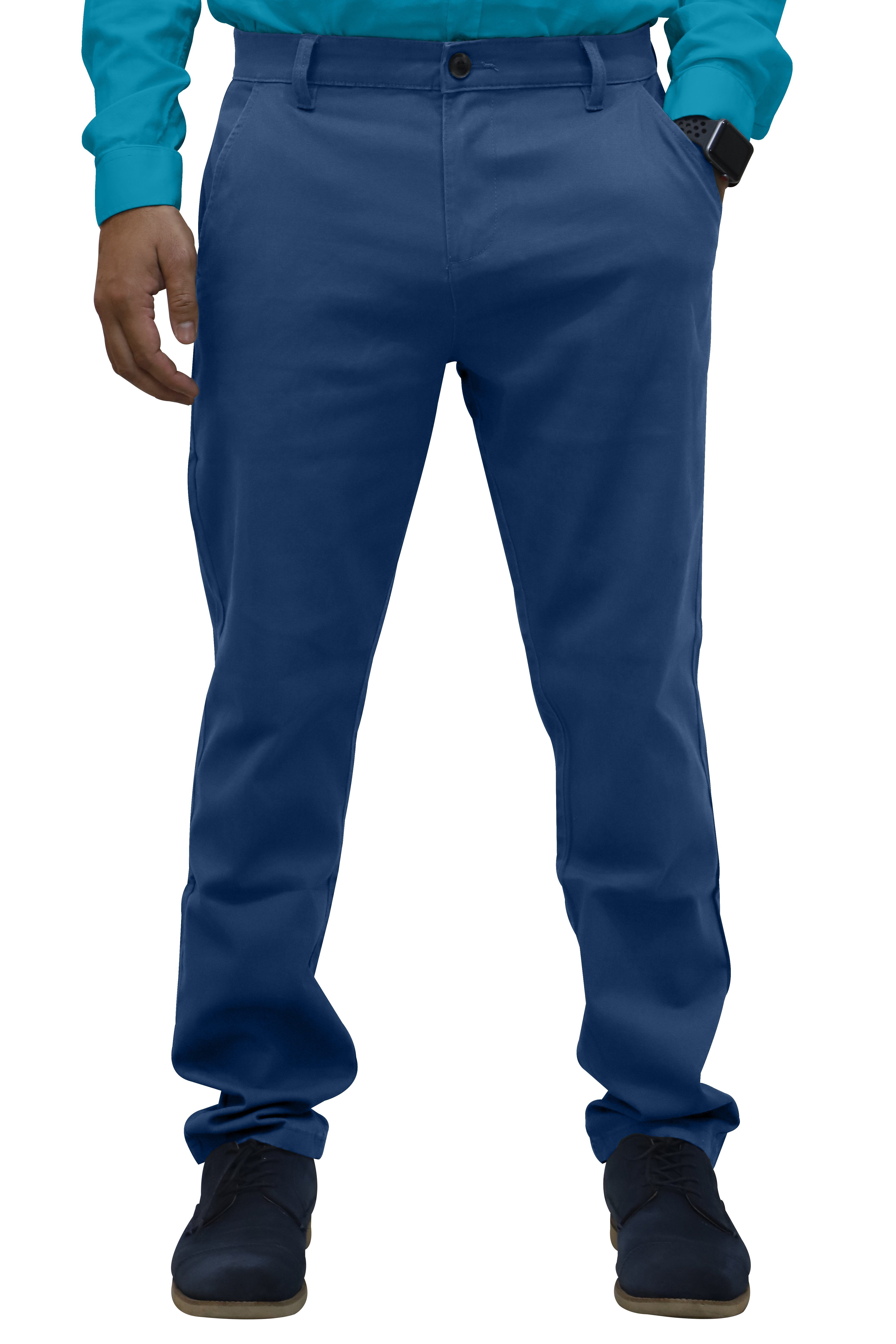BlauerHafen Chinohose Herren Regular Fit Chino Casual Relaxed Stretch-Baumwollhose 30"-40"