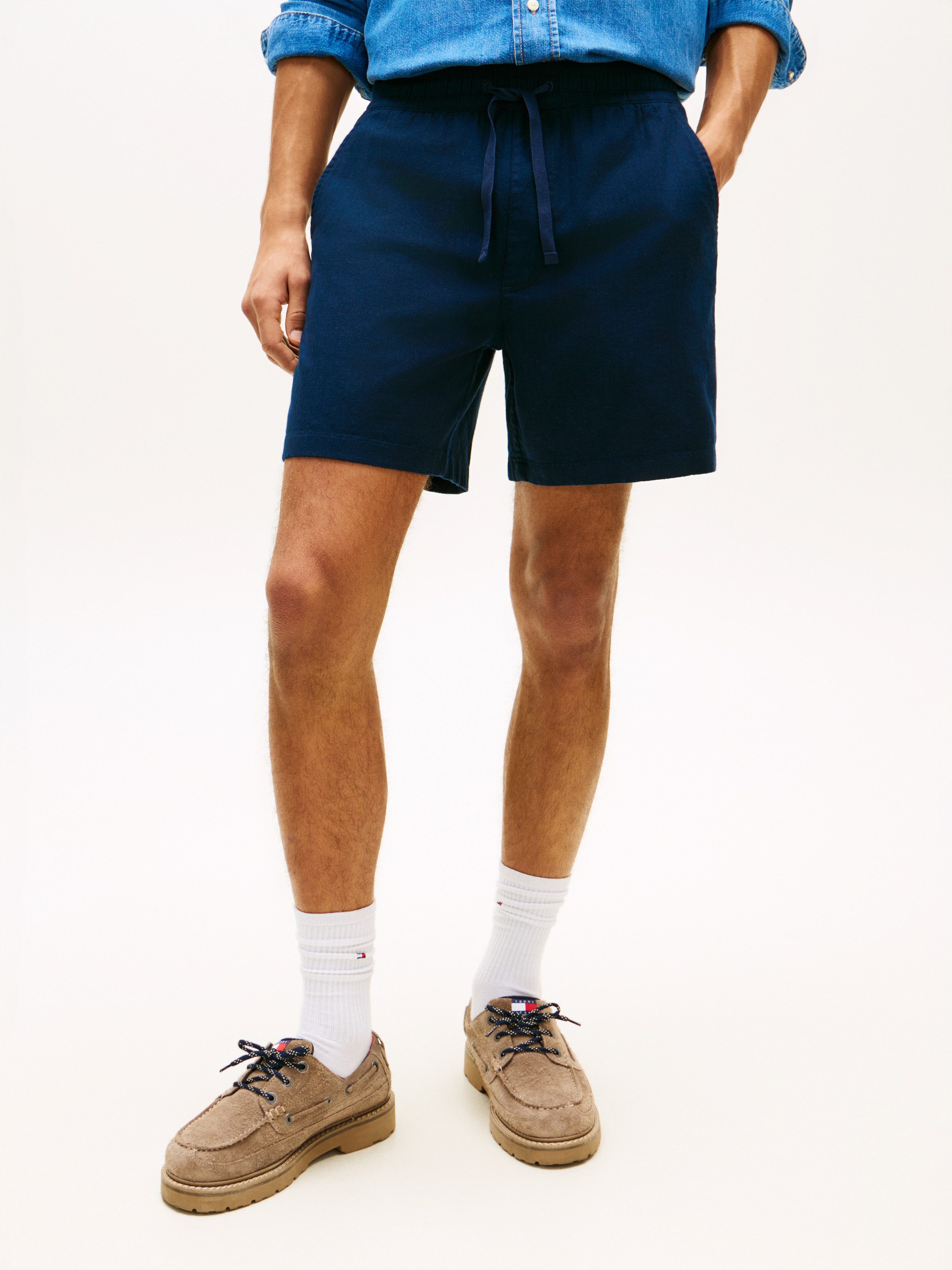 Tommy Jeans Shorts LINEN BLEND PULL-ON Regular fit mit praktischen Taschen