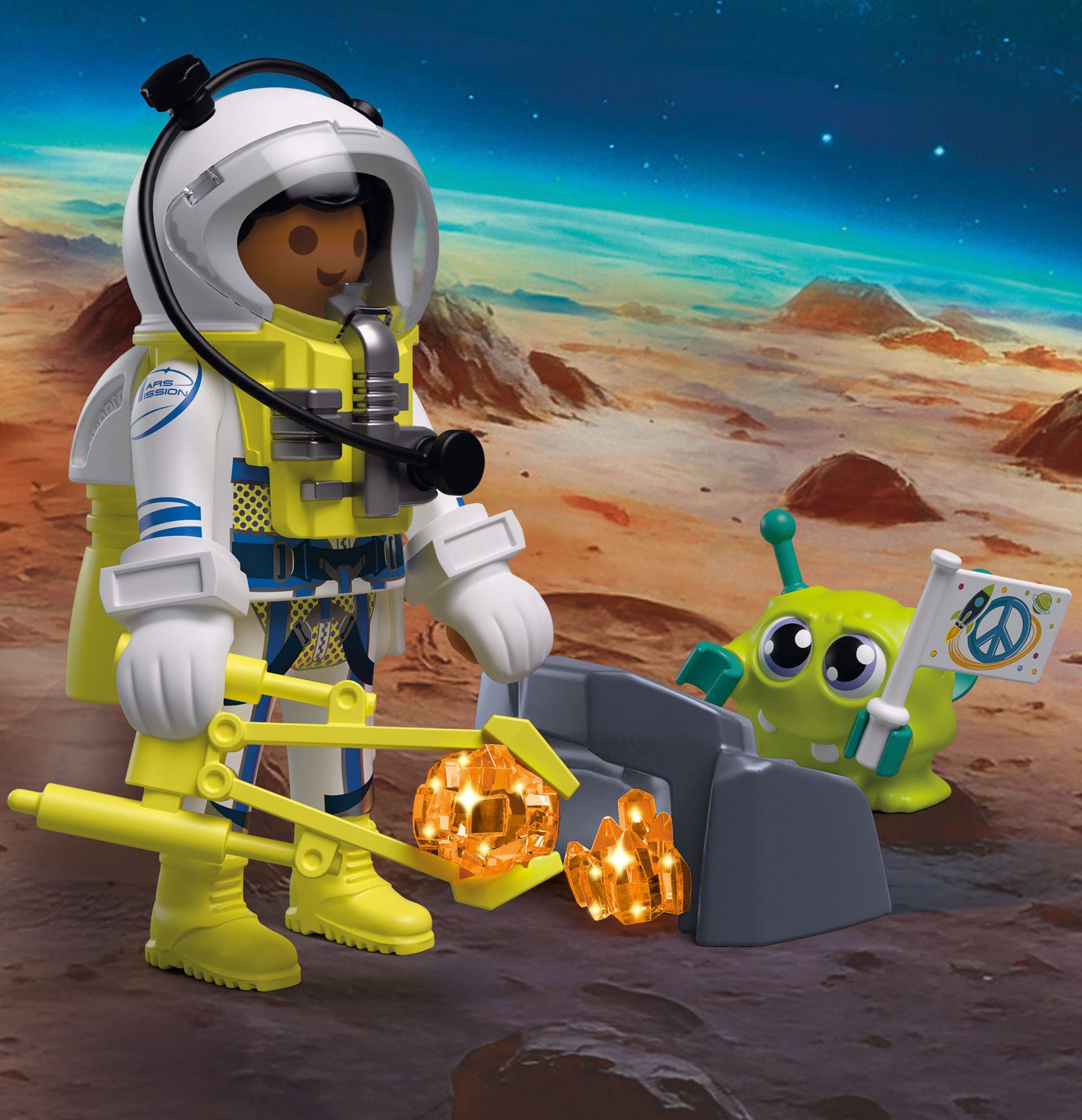 Playmobil® Spiel-Ei: Weltraum (72103), City Action Konstruktions-Spielset, (39 St) – Bild 4 von 5