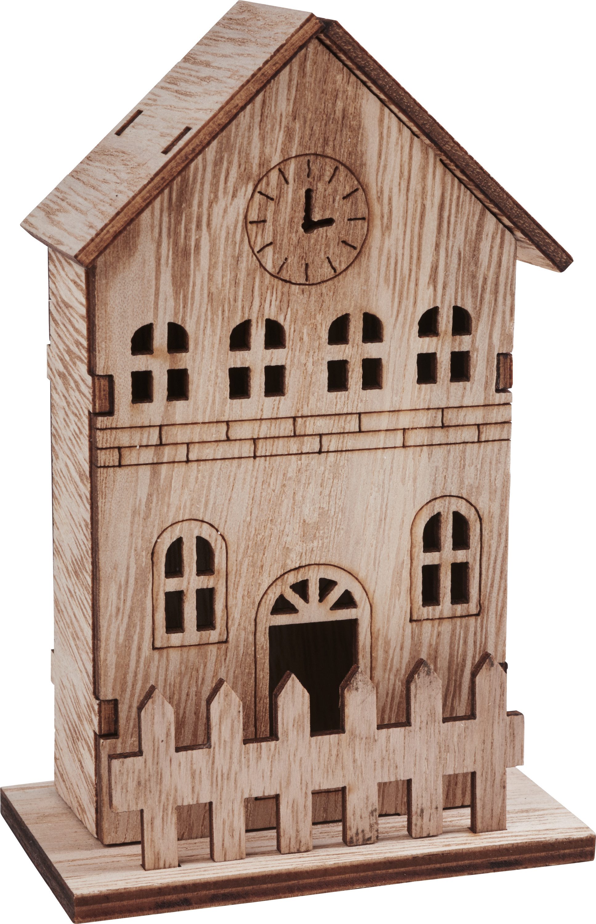 VBS Modellbausatz Villa mit Zaun, 8 cm x 5 cm x 12,5 cm