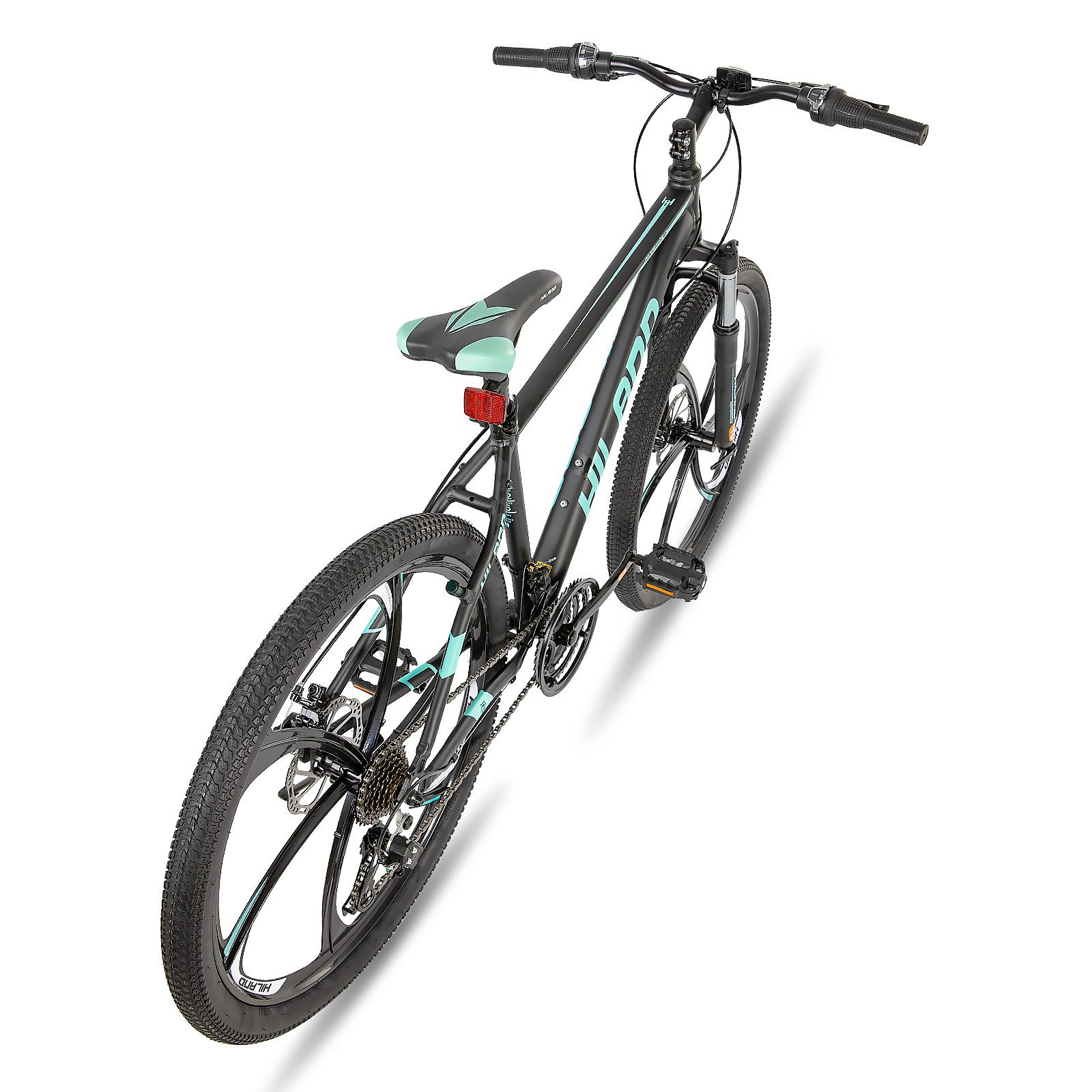 HILAND Mountainbike 26 Zoll Mountainbike MTB für Jugendliche Fahrrad Herren Damen Jungen, mit Aluminiumrahmen Scheibenbremse Federgabel 6 Speichenräder