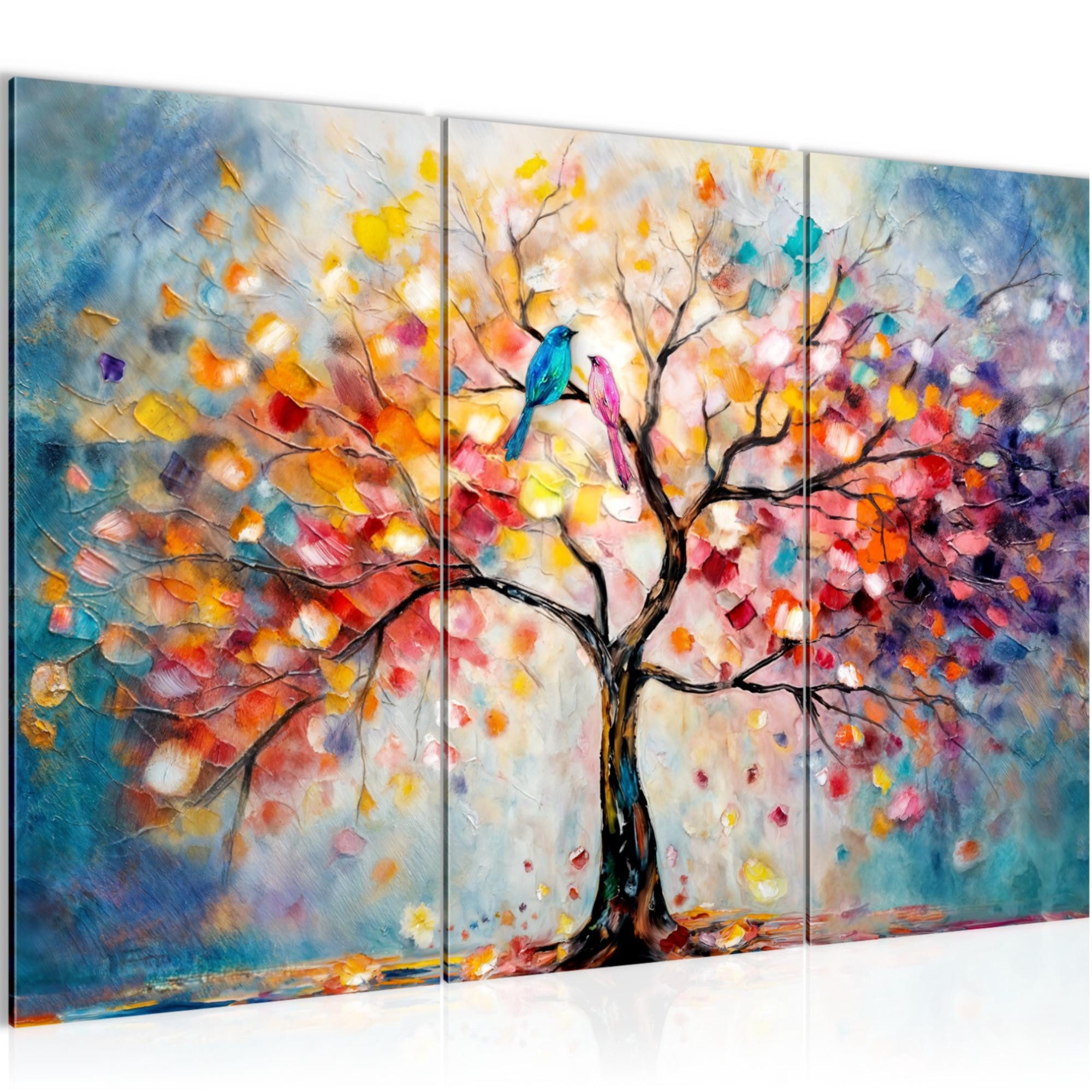 Runa Art XXL-Wandbild Baum Modern Bild auf Vlies Leinwand Natur Wohnzimmer