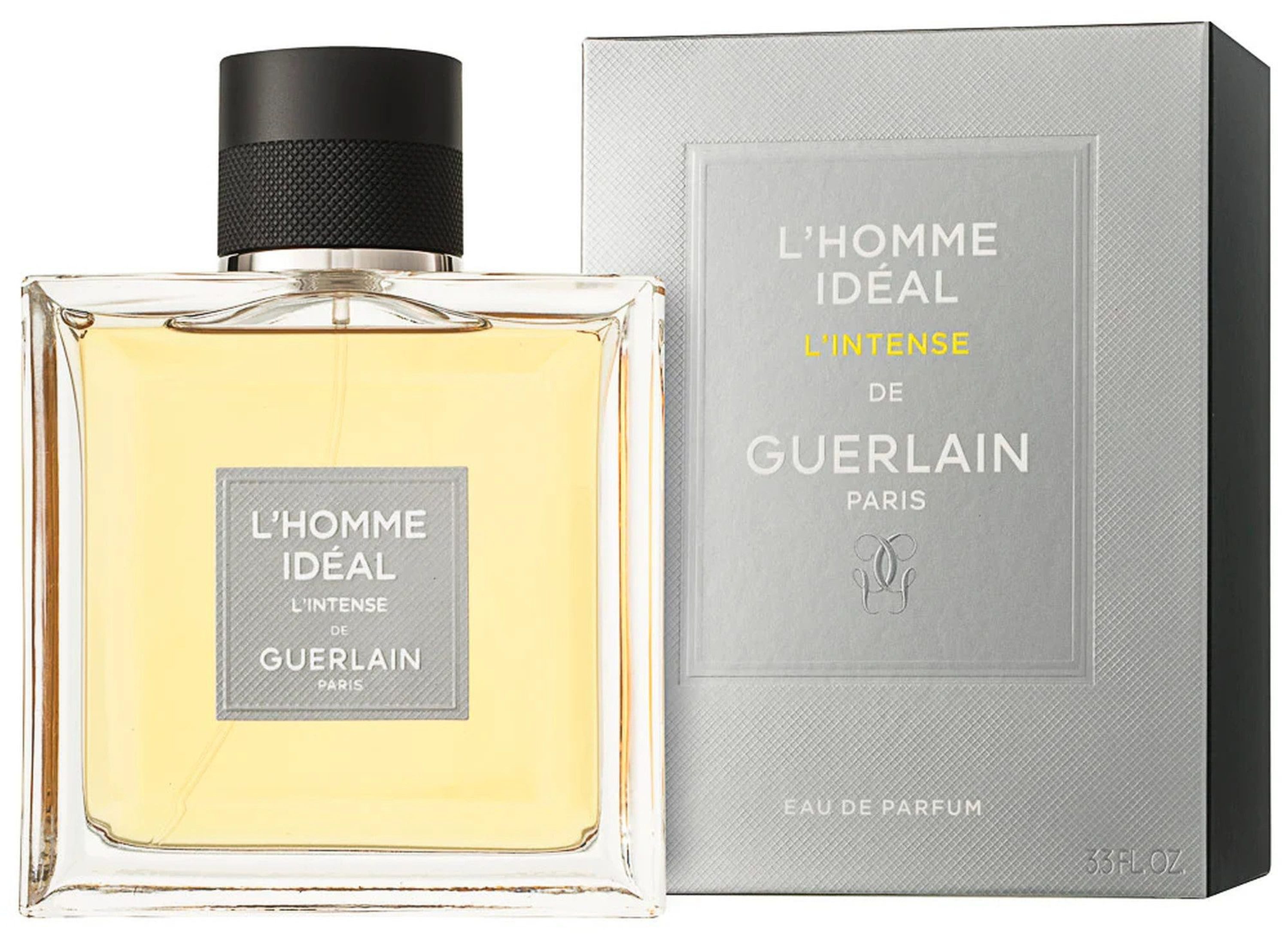 GUERLAIN Eau de Parfum L'Homme Idéal L'Intense EDP Herren Spray, Würzig-ledriger Duft mit Chilipaprika, Vanille, Mandel und Leder