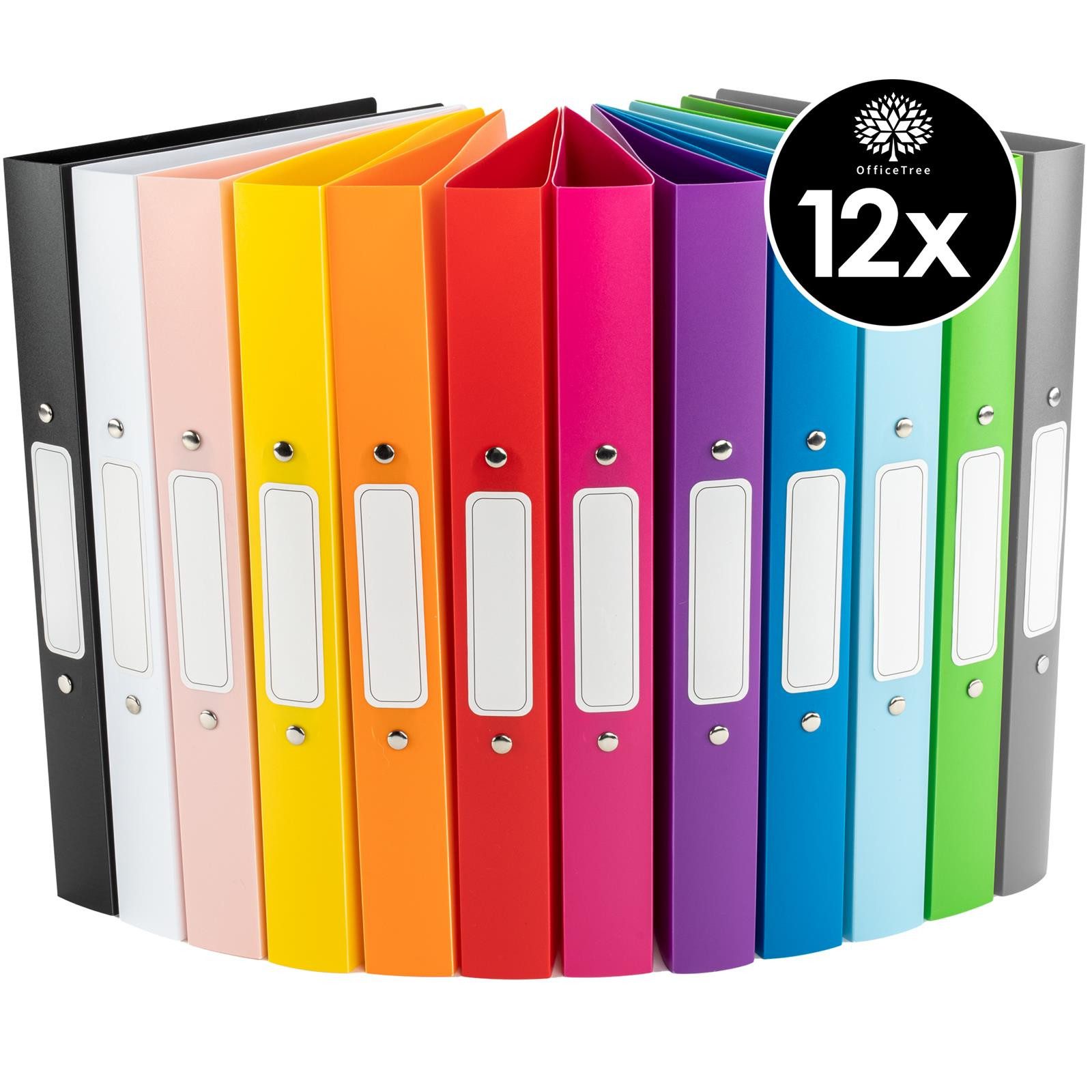 OfficeTree Ringbuchmappe Ringbuchordner 12er Set (Set)