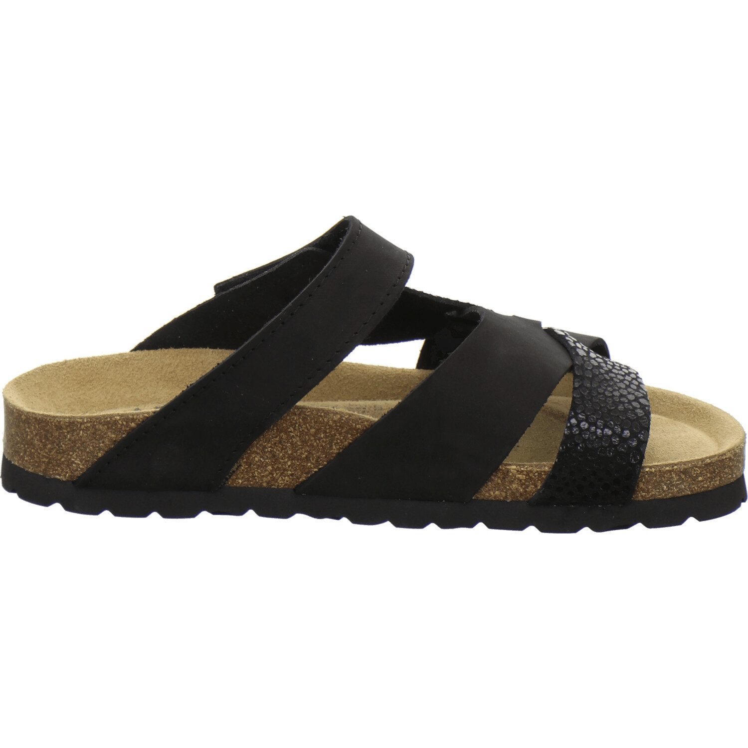 AFS-Schuhe 212020 Kralle Pantolette für Damen mit Fußbett, bequeme Sandalen aus Leder