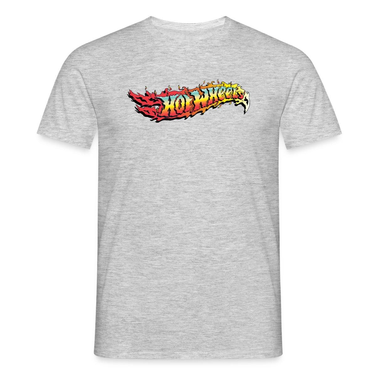 T-Shirt Hot Wheels Logo-Design Mit Flammen Männer T-Shirt