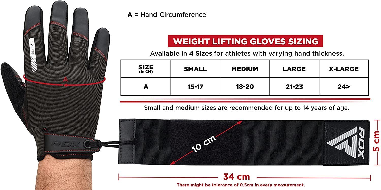 RDX Touchscreen voller Fitness Handschuhe Frauen RED Männer Trainingshandschuhe langen Finger RDX