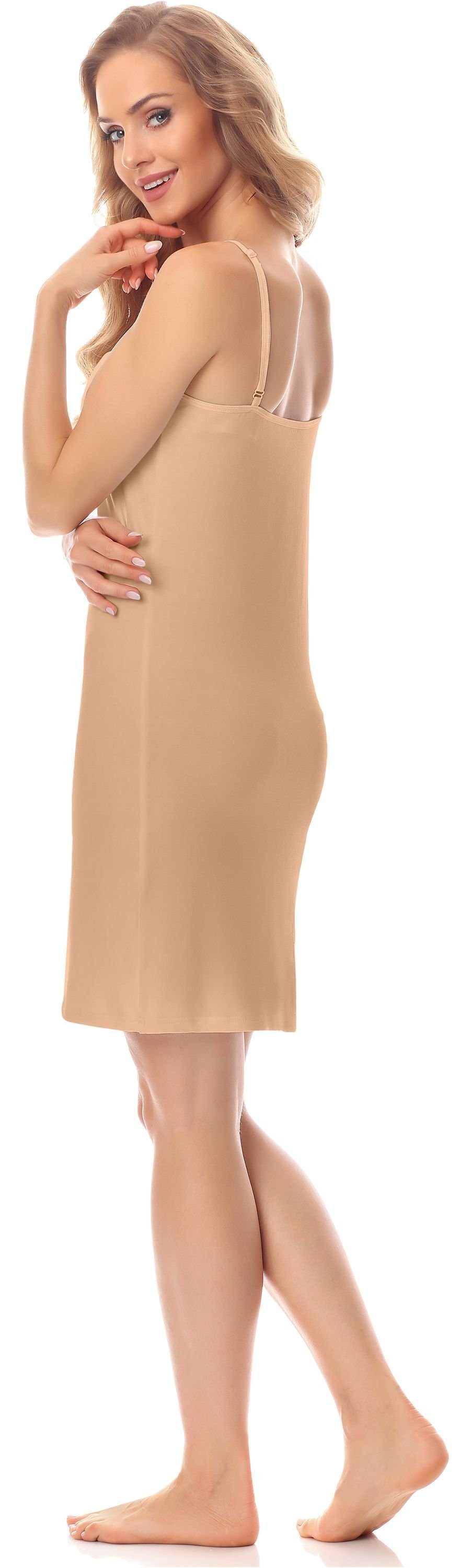 Merry Style Unterkleid Unterrock Sand Damen Träger (1-tlg) verstellbare Unterkleid MS10-203