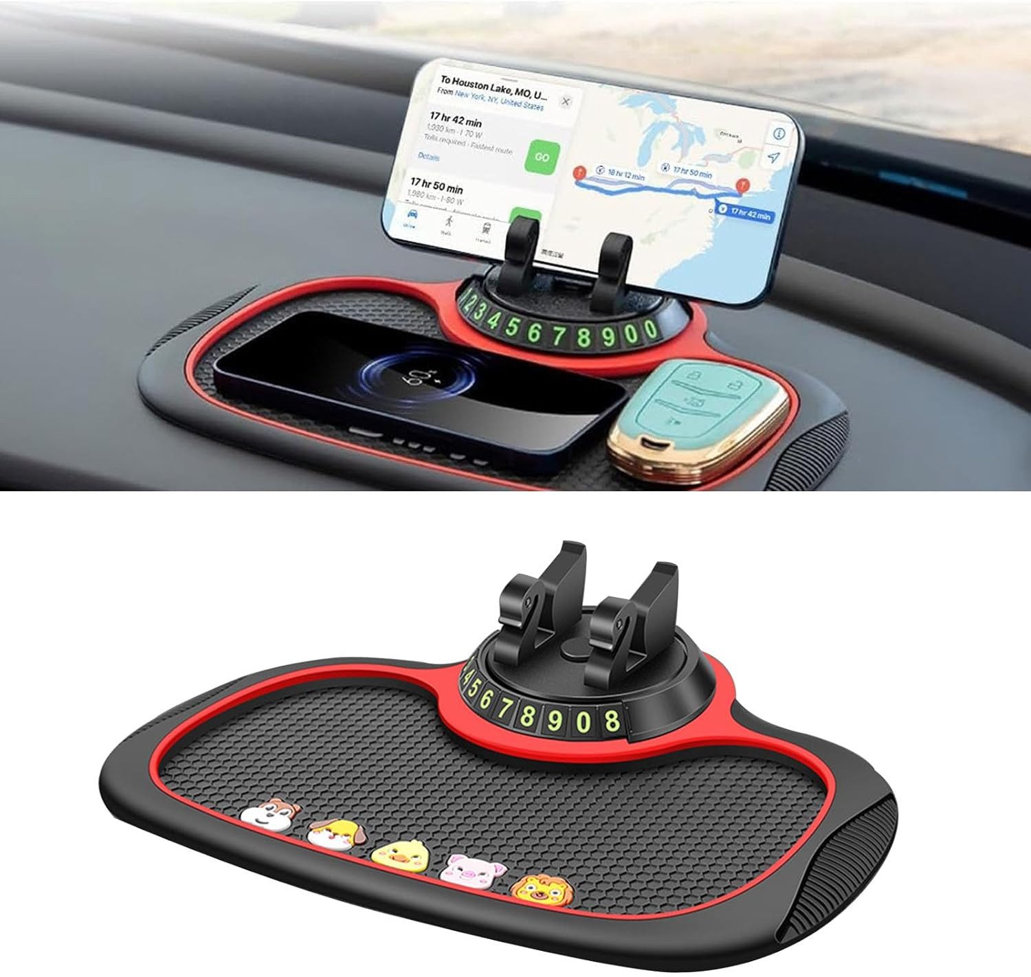Handy-Halterung Multifunktionale Auto-Antirutschmatte Auto-Handyhalter Antirutschmatte