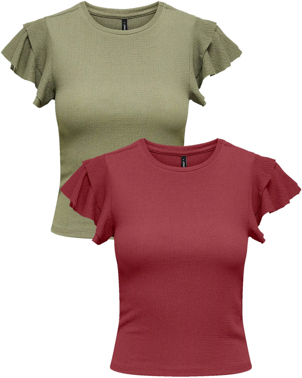ONLY Kurzarmshirt (Spar Set) sommerliches Basic günstig online kaufen